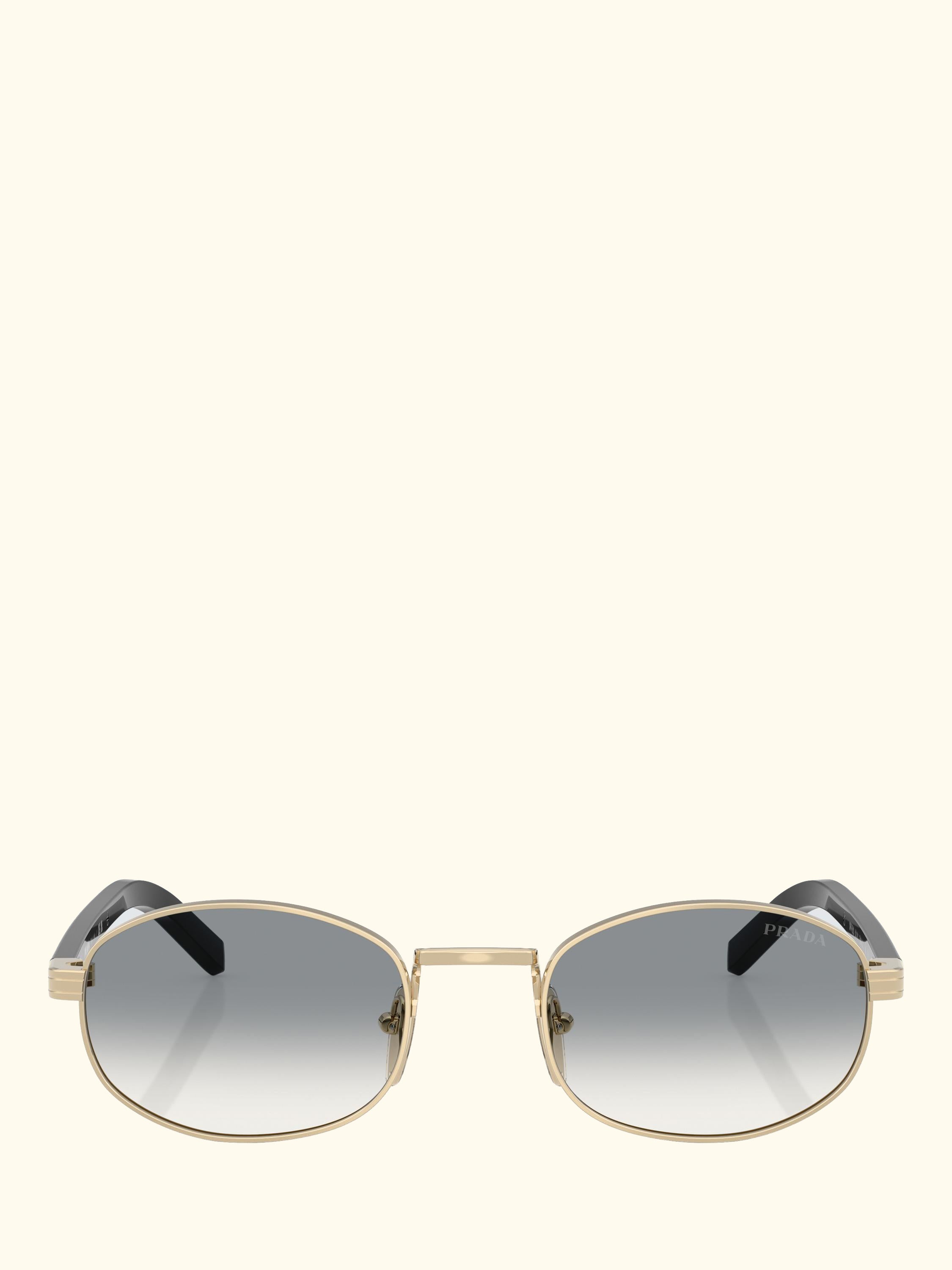 PR B53SZ Women's Oval Sunglasses, Gold/Grey