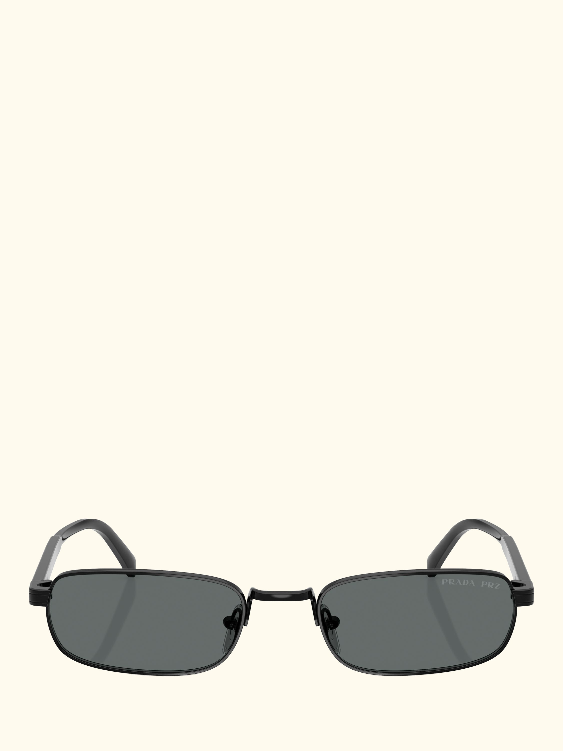PR B54S Men's Rectangular Sunglasses, Black