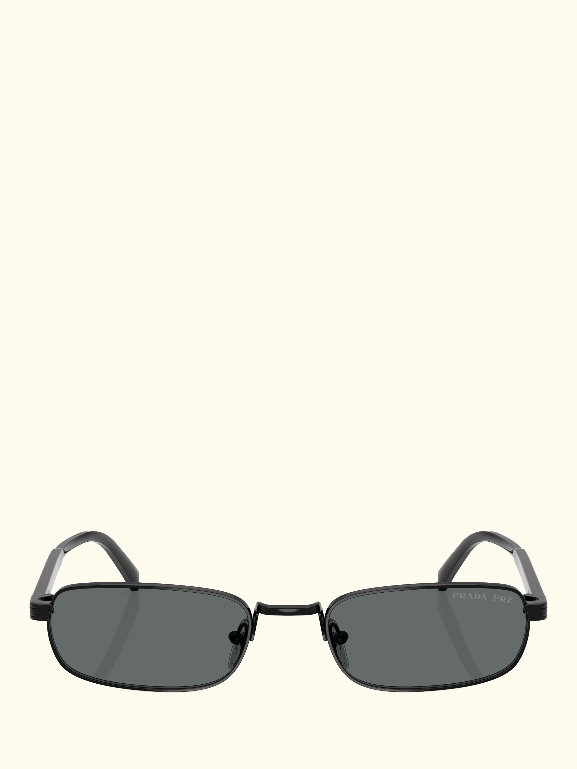PR B54S Men's Rectangular Sunglasses, Black