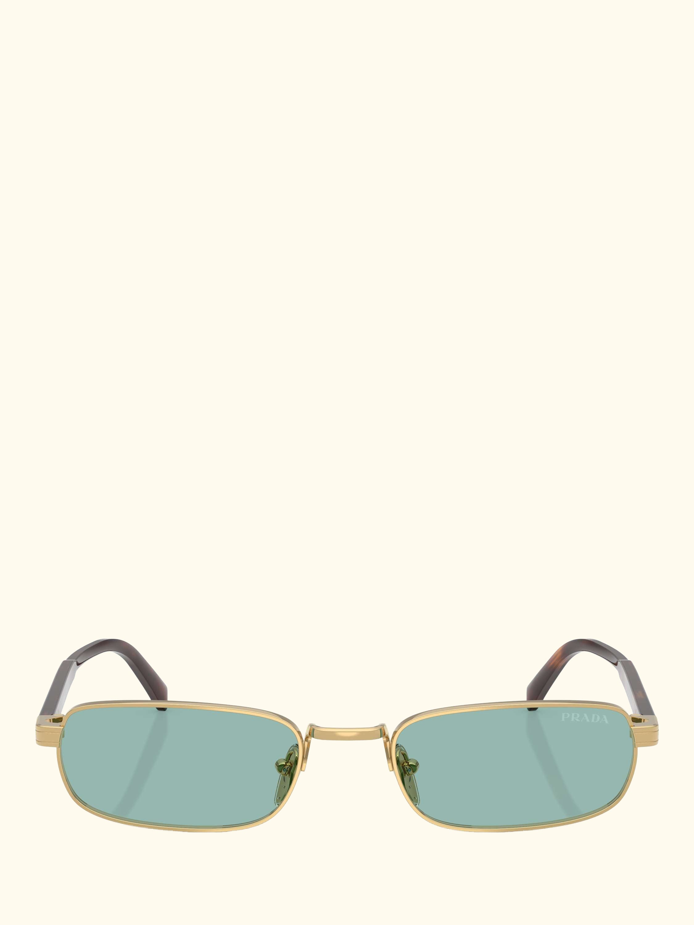PR B54S Men's Rectangular Sunglasses, Gold/Blue