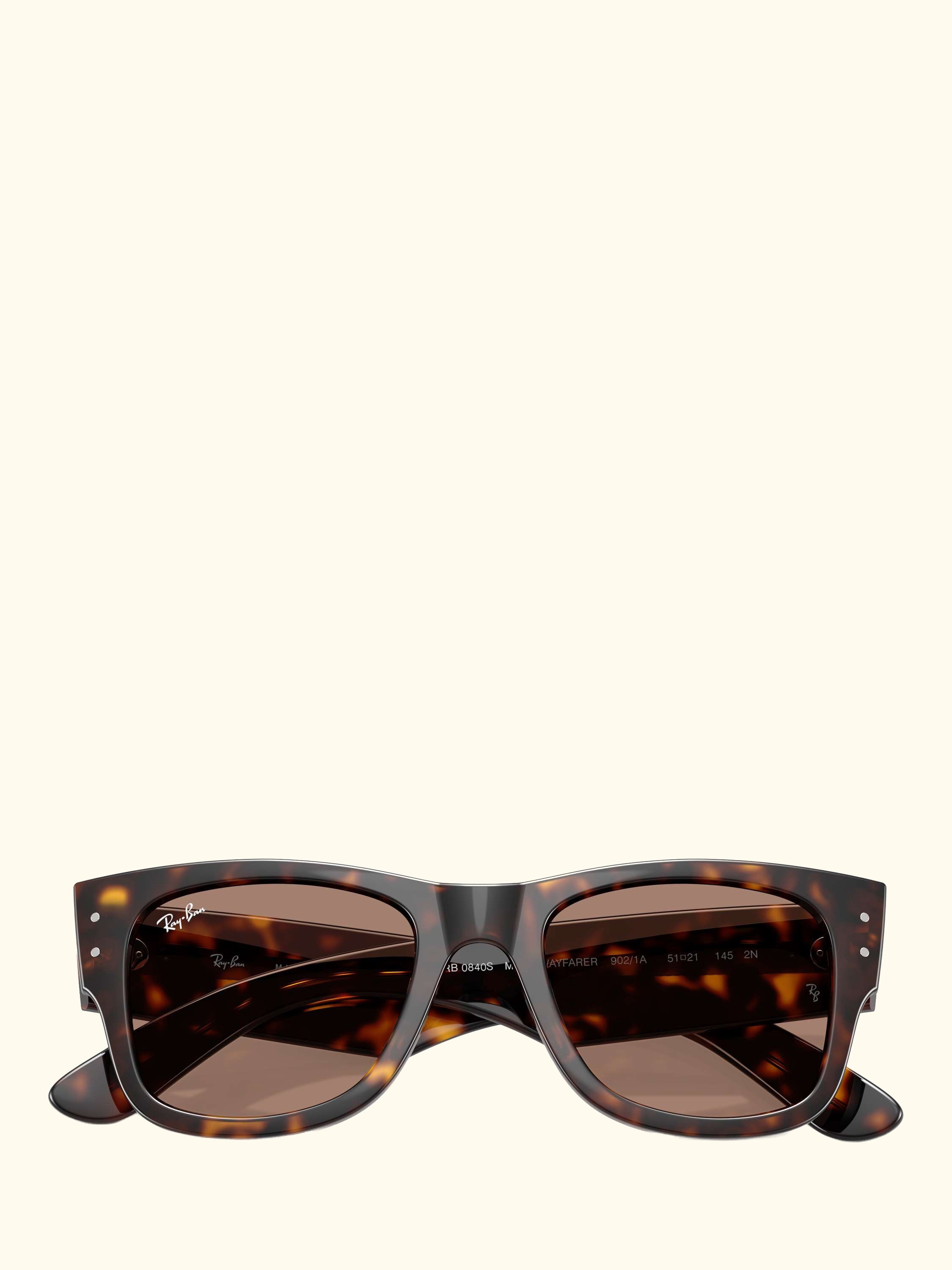 RB0840S Mega Wayfarer Sunglasses, Tortoiseshell/Havana