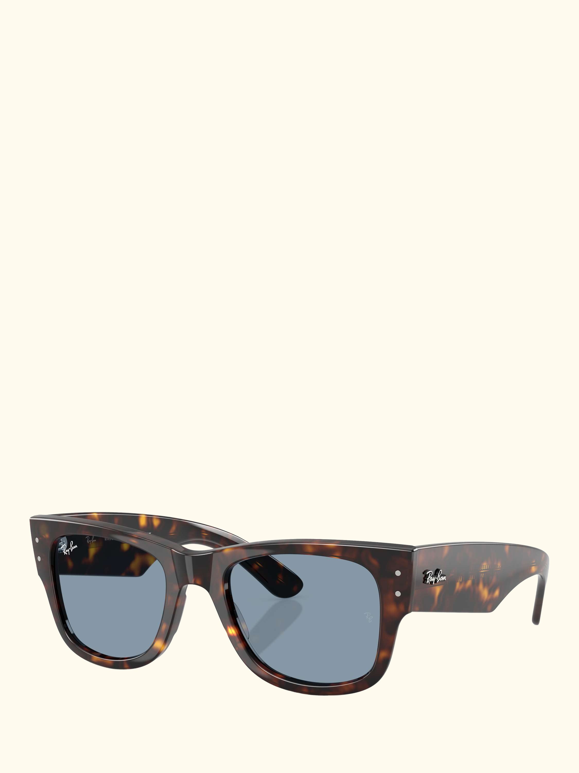 RB0840S Mega Wayfarer Sunglasses, Havana/Blue