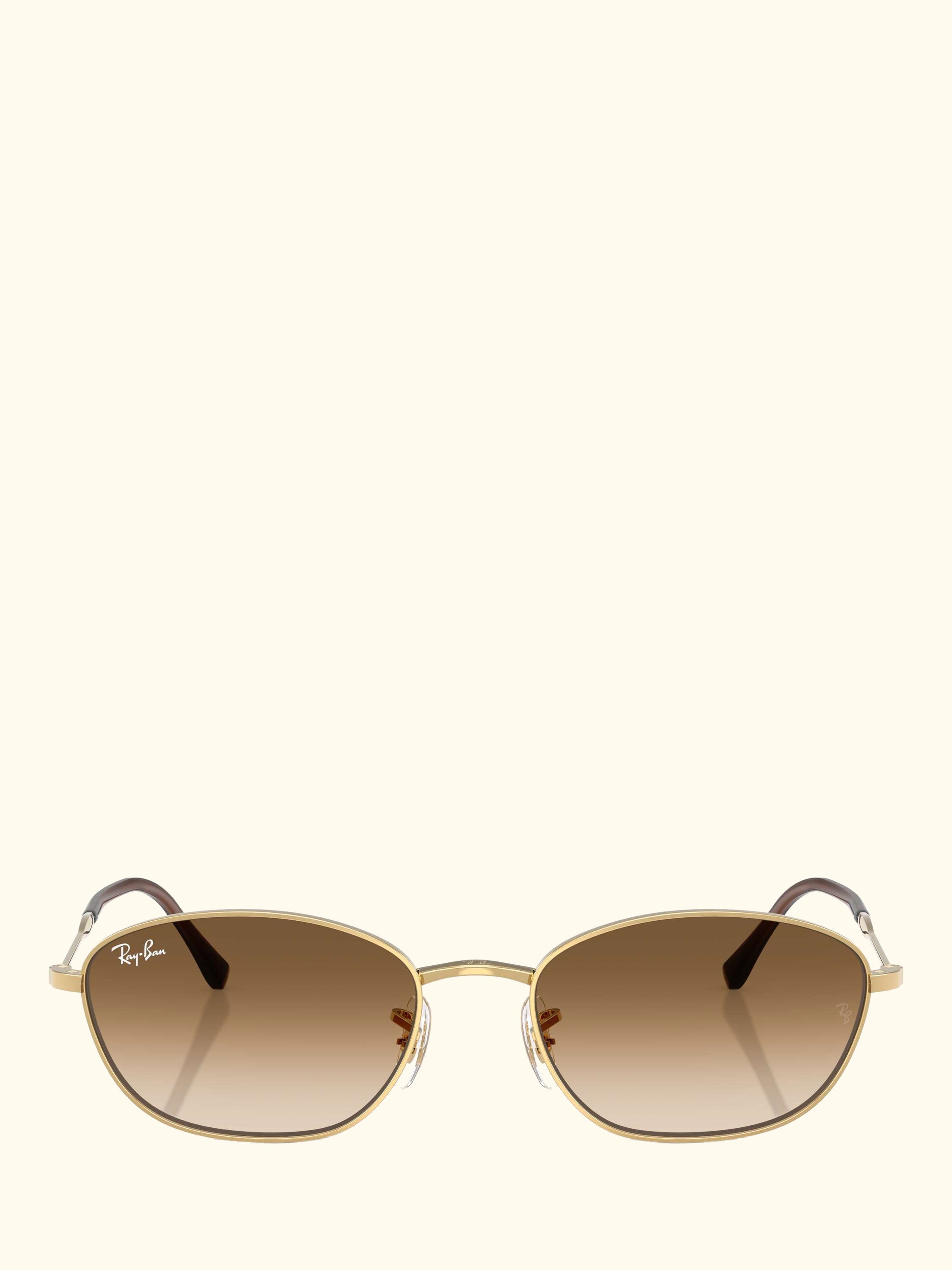 RB3749 Women's Irregular Sunglasses, Gold/Brown