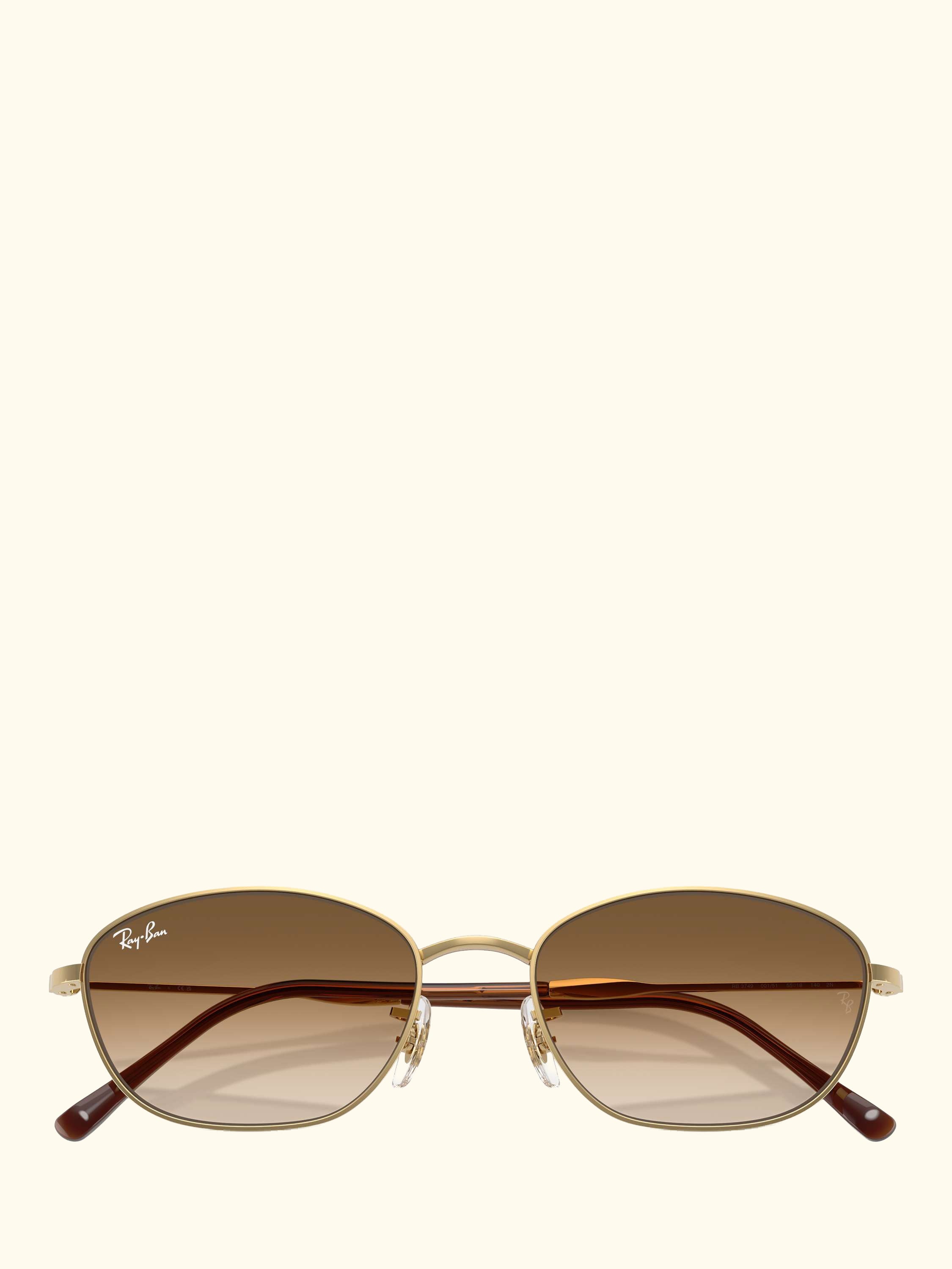 RB3749 Women's Irregular Sunglasses, Gold/Brown