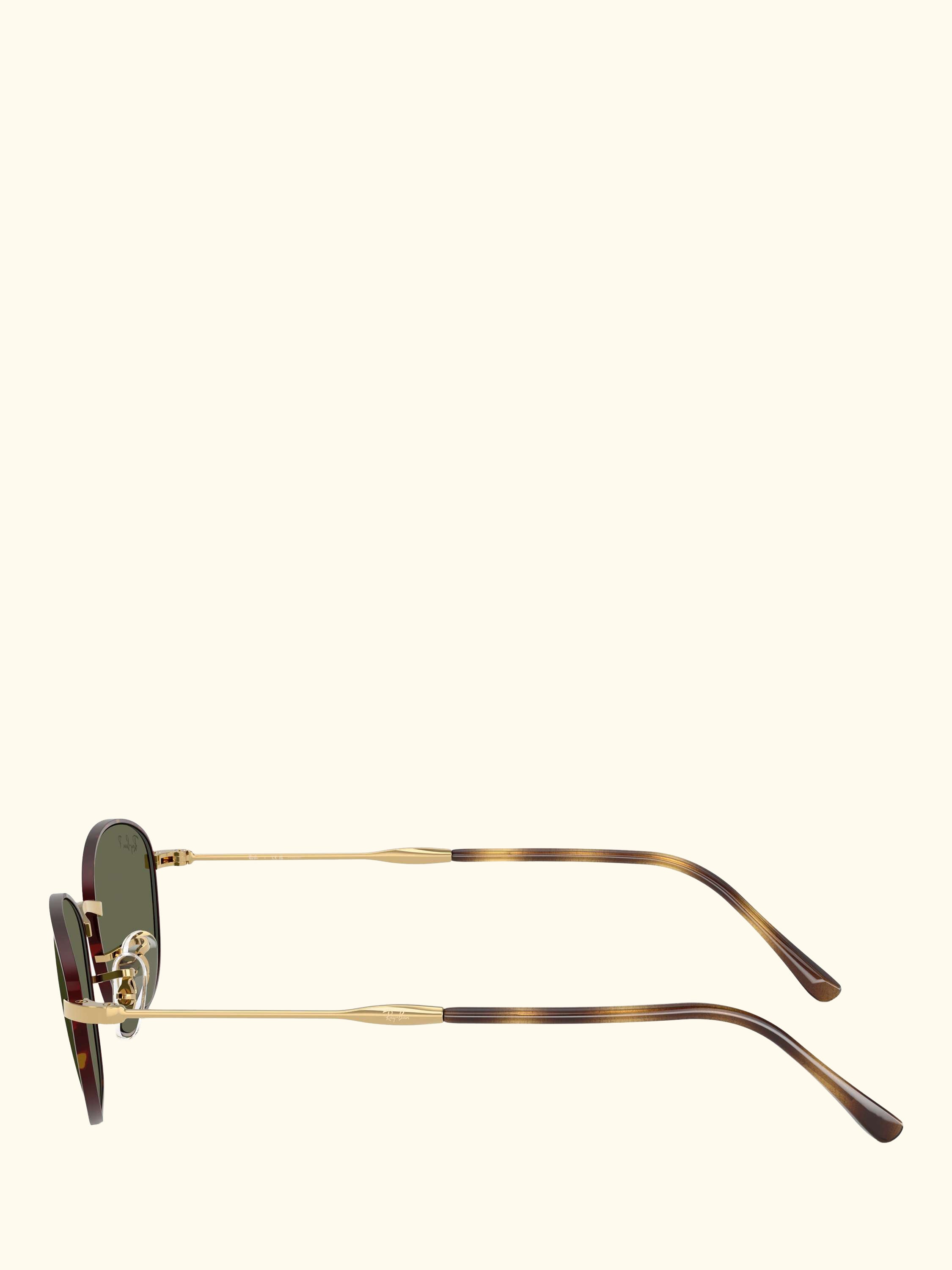 RB3749 Women's Polarised Irregular Sunglasses, Havana Gold/Green
