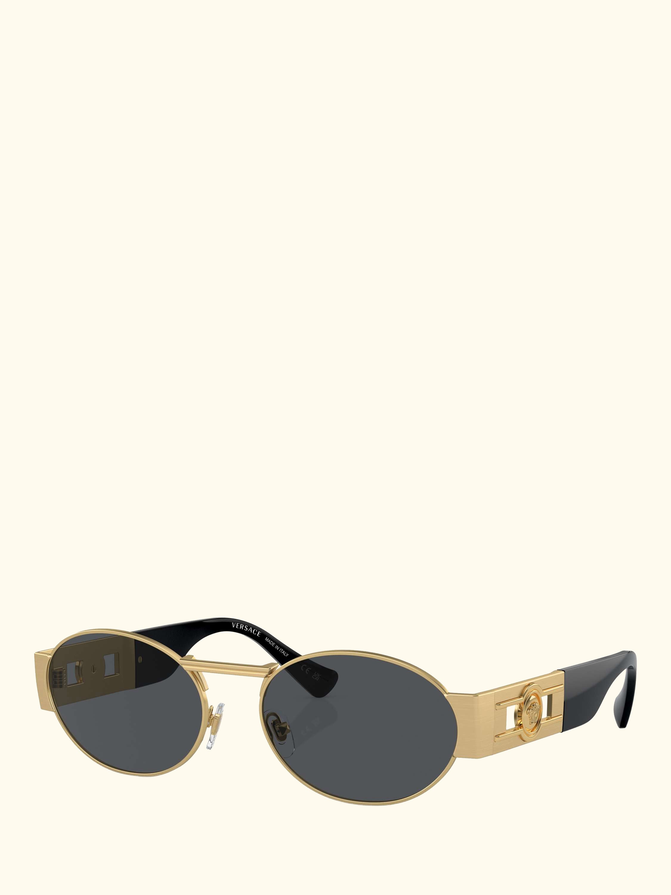 VE2264 Men's Oval Sunglasses, Gold