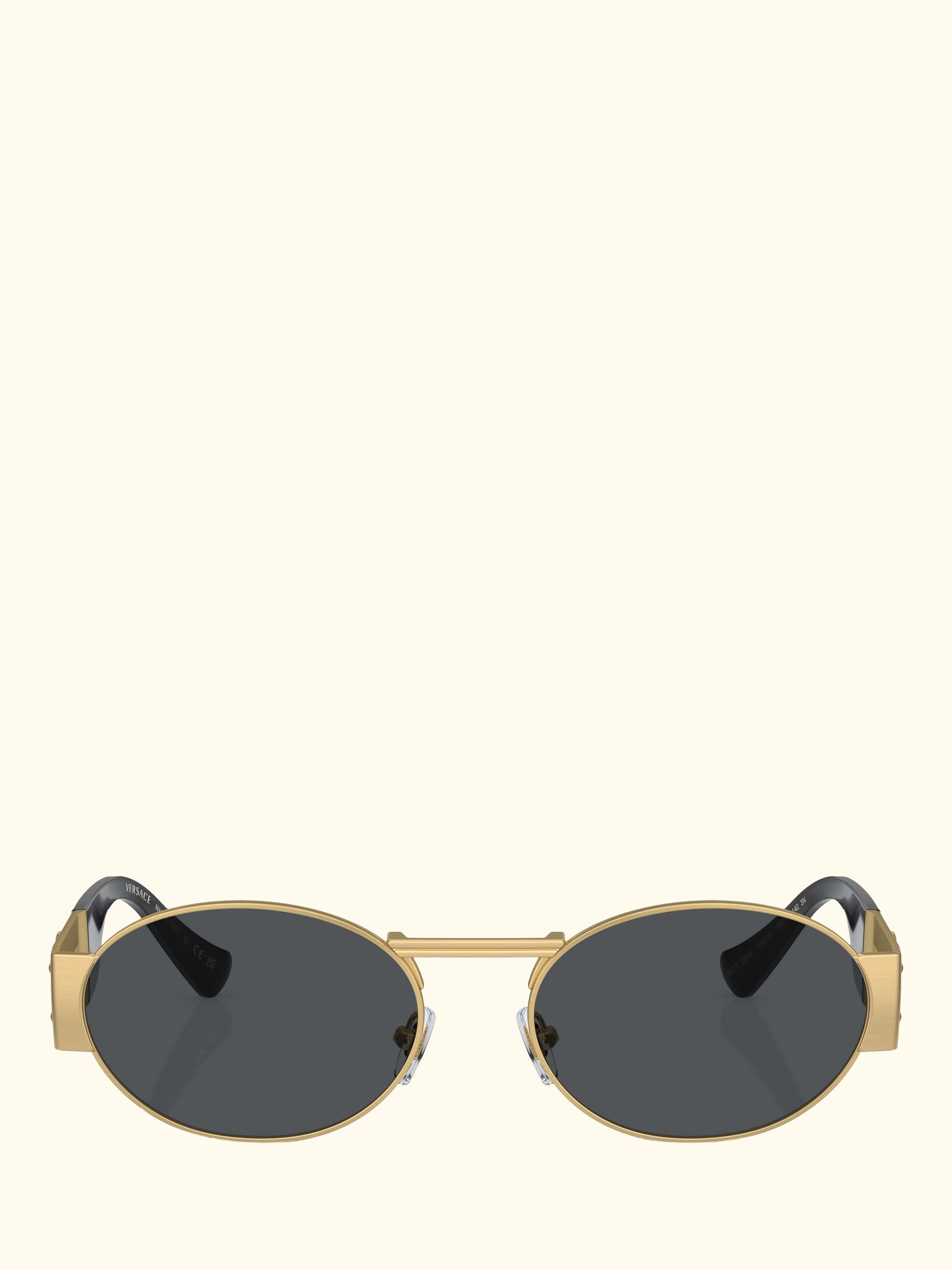 VE2264 Men's Oval Sunglasses, Gold