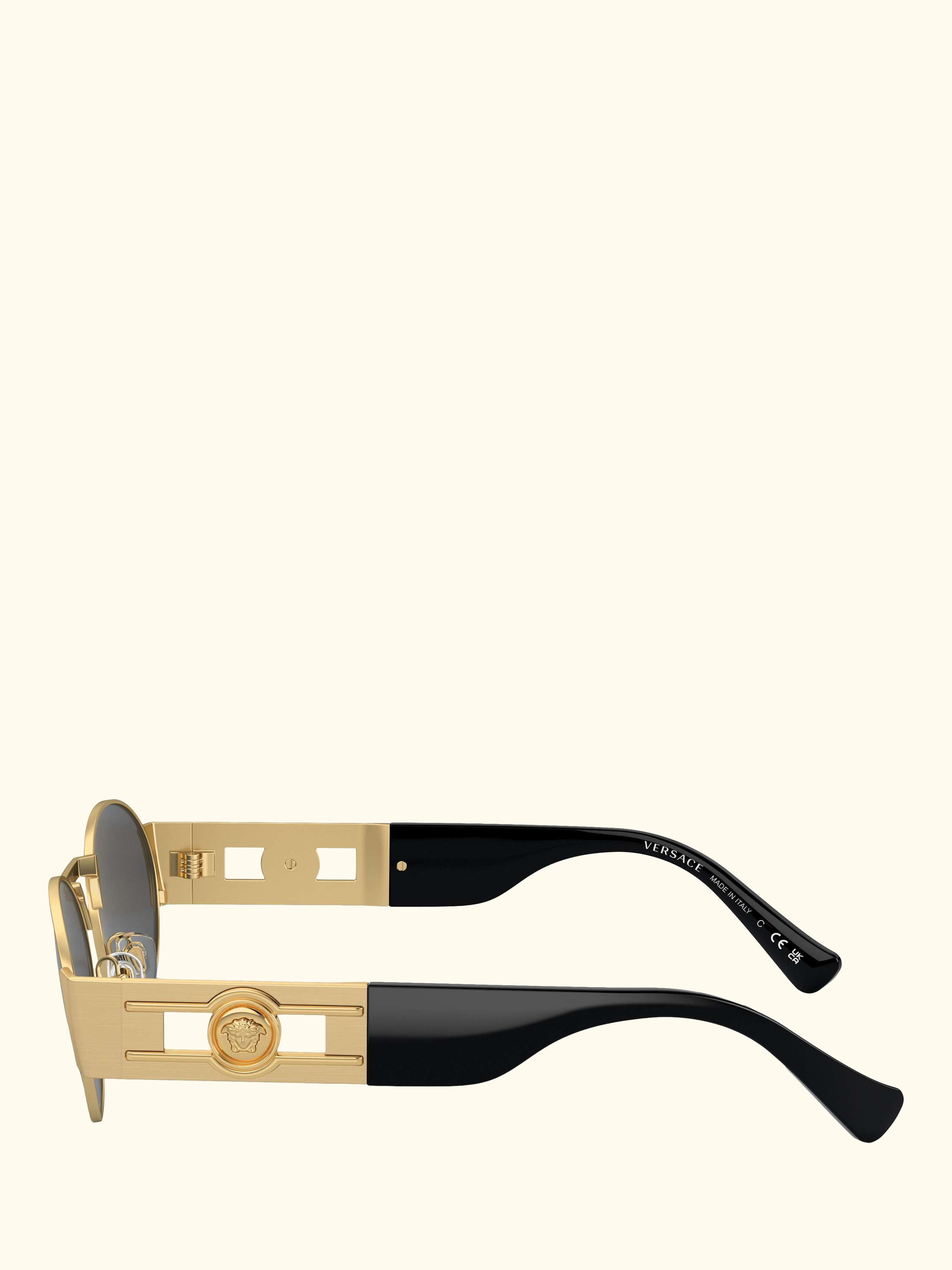 VE2264 Men's Oval Sunglasses, Gold