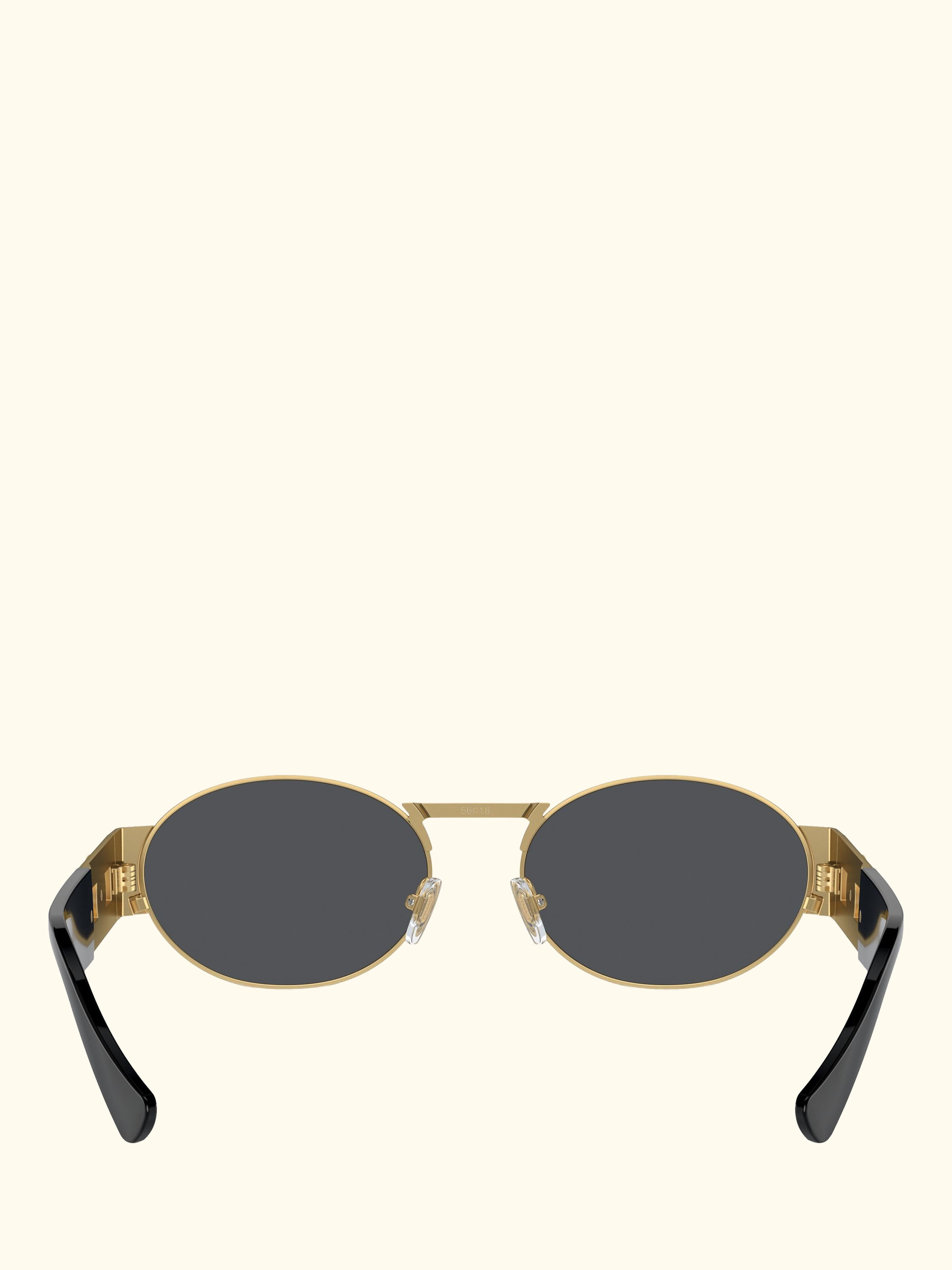 VE2264 Men's Oval Sunglasses, Gold