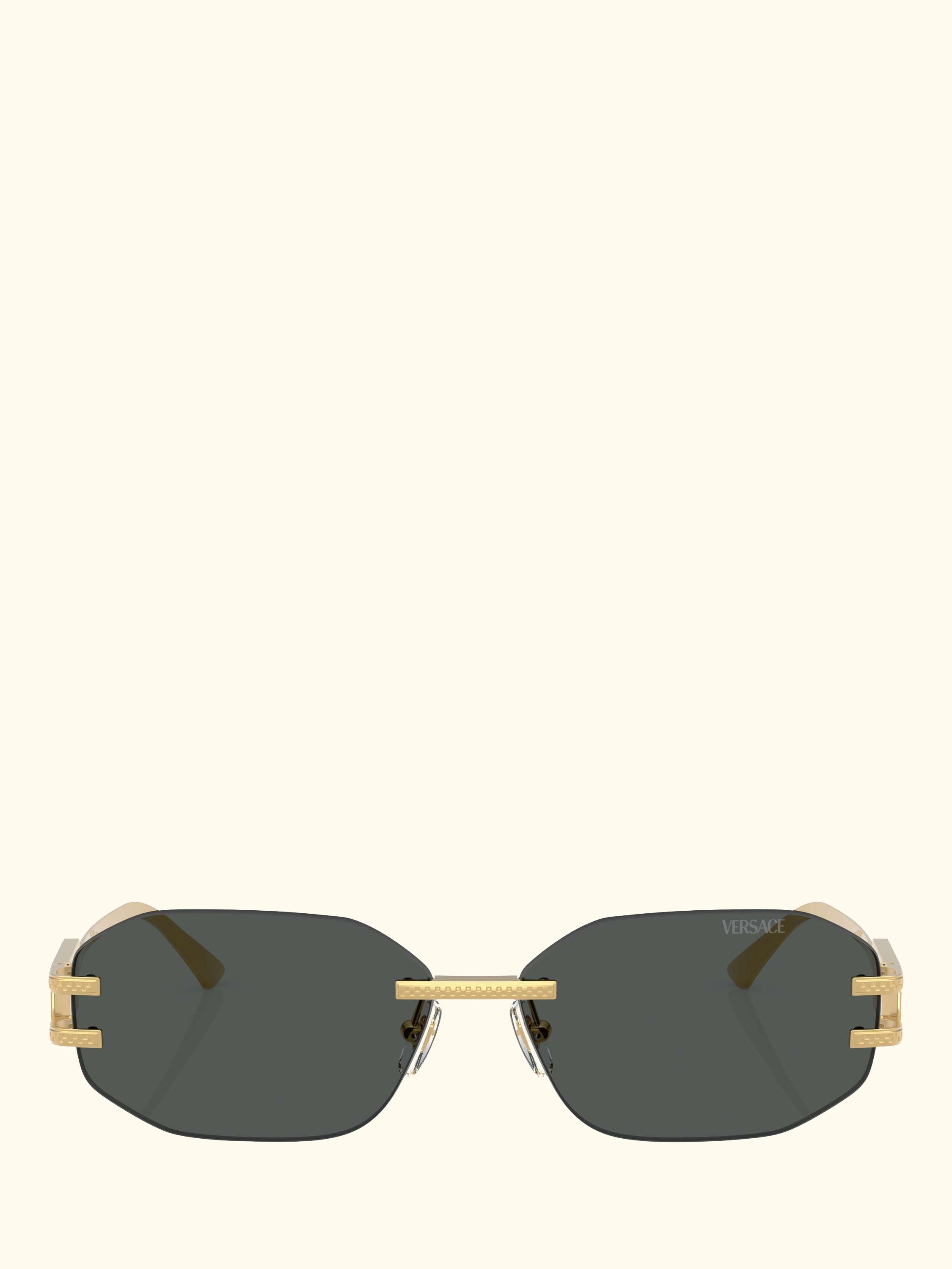 VE22741 Women's Irregular Sunglasses, Gold/Black