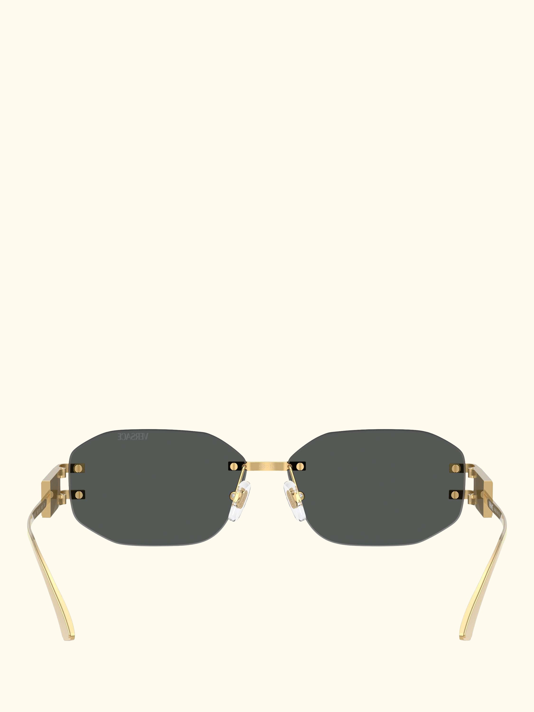 VE22741 Women's Irregular Sunglasses, Gold/Black