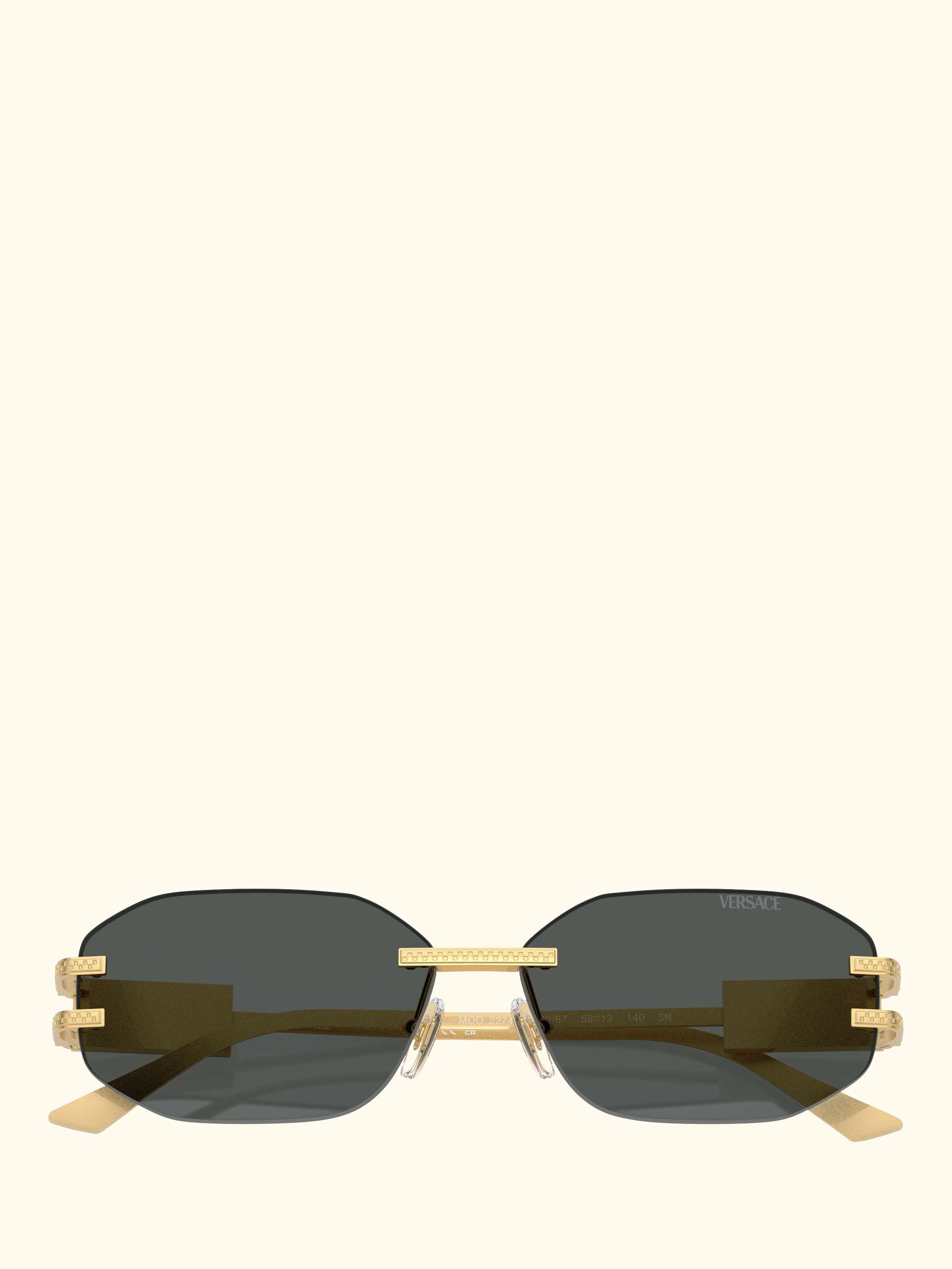 VE22741 Women's Irregular Sunglasses, Gold/Black