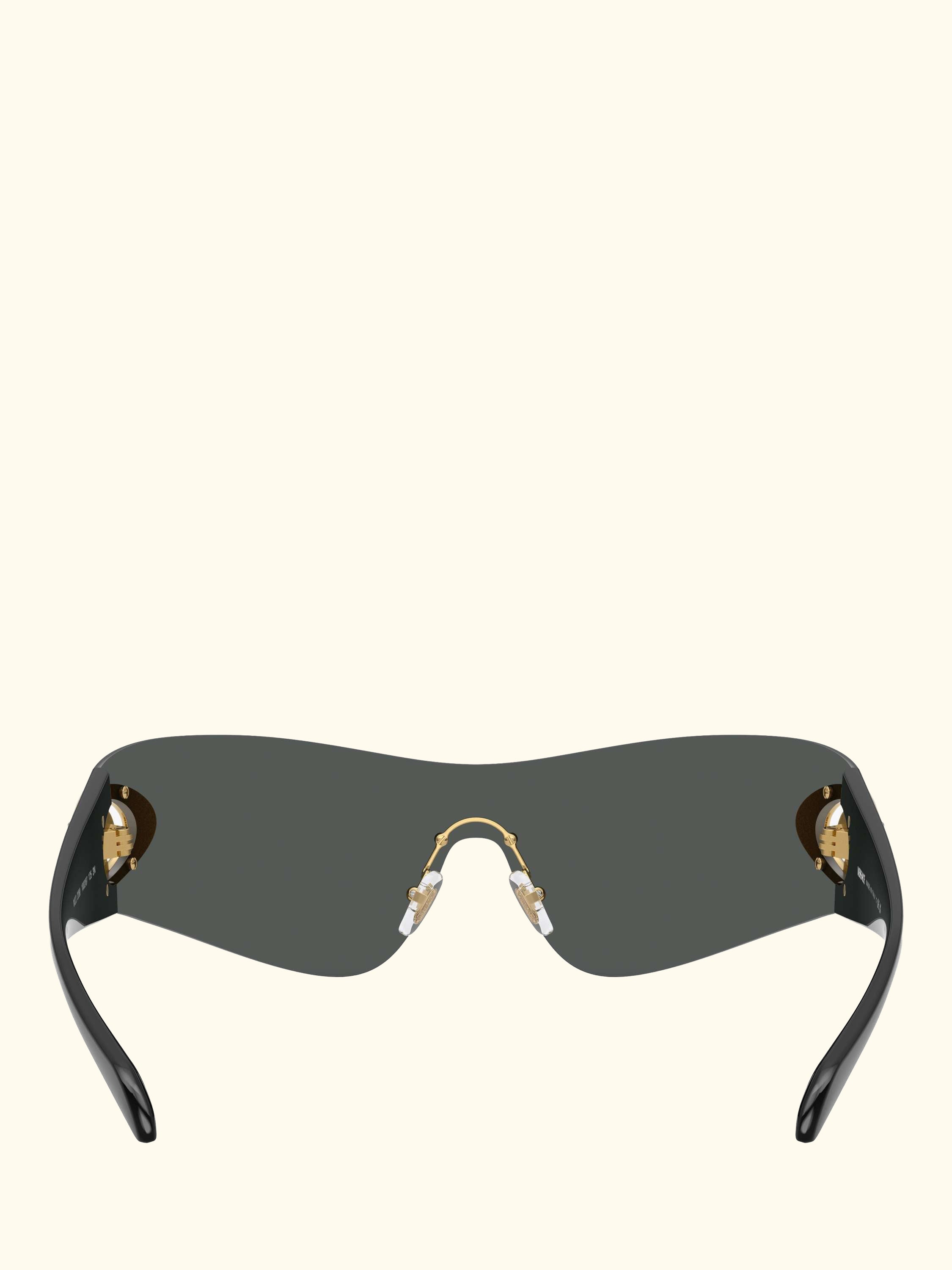 VE2280 Men's Irregular Sunglasses, Dark Grey