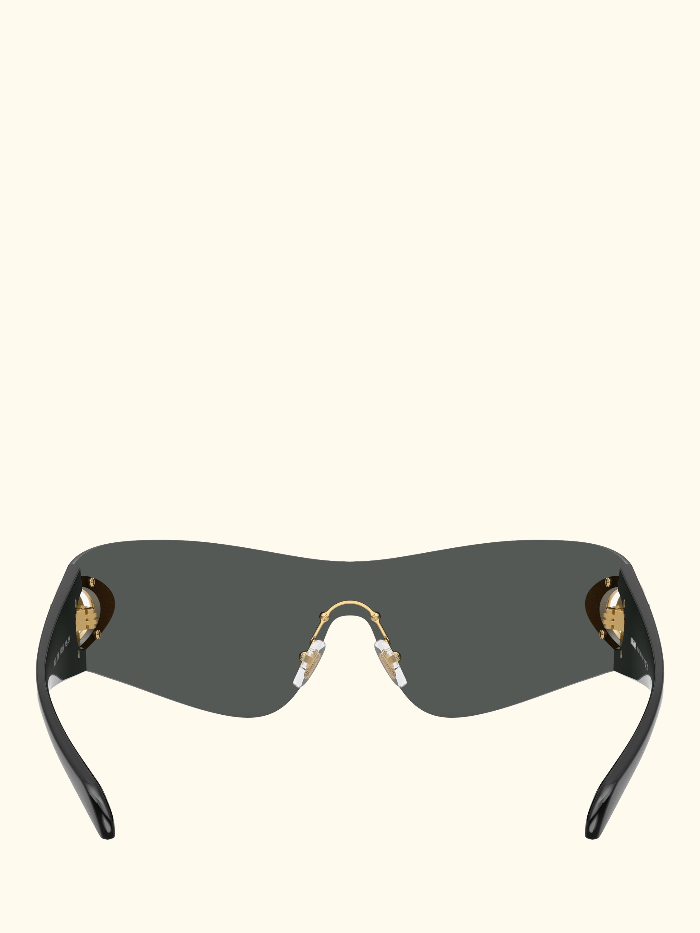 VE2280 Men's Irregular Sunglasses, Dark Grey