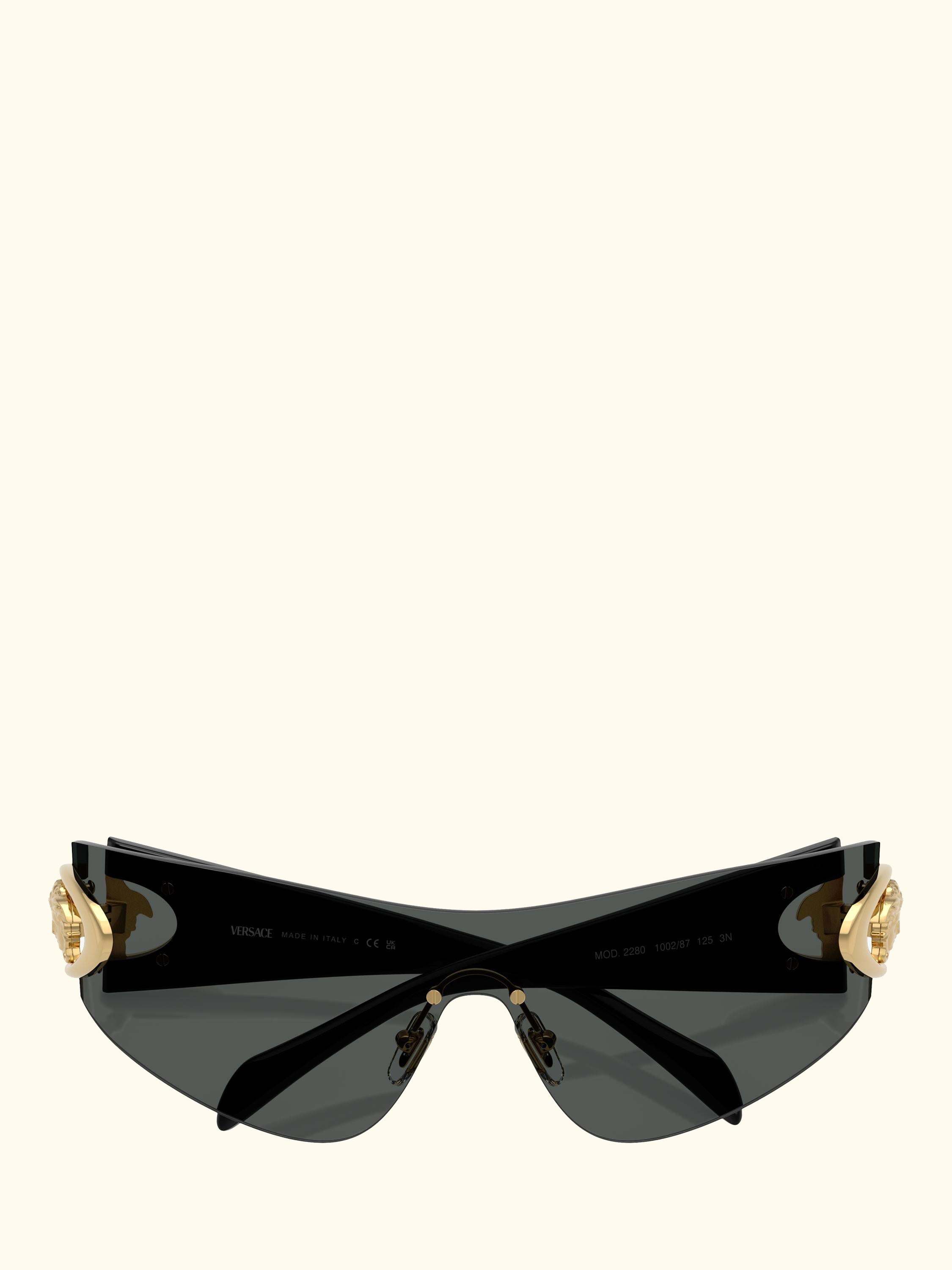 VE2280 Men's Irregular Sunglasses, Dark Grey