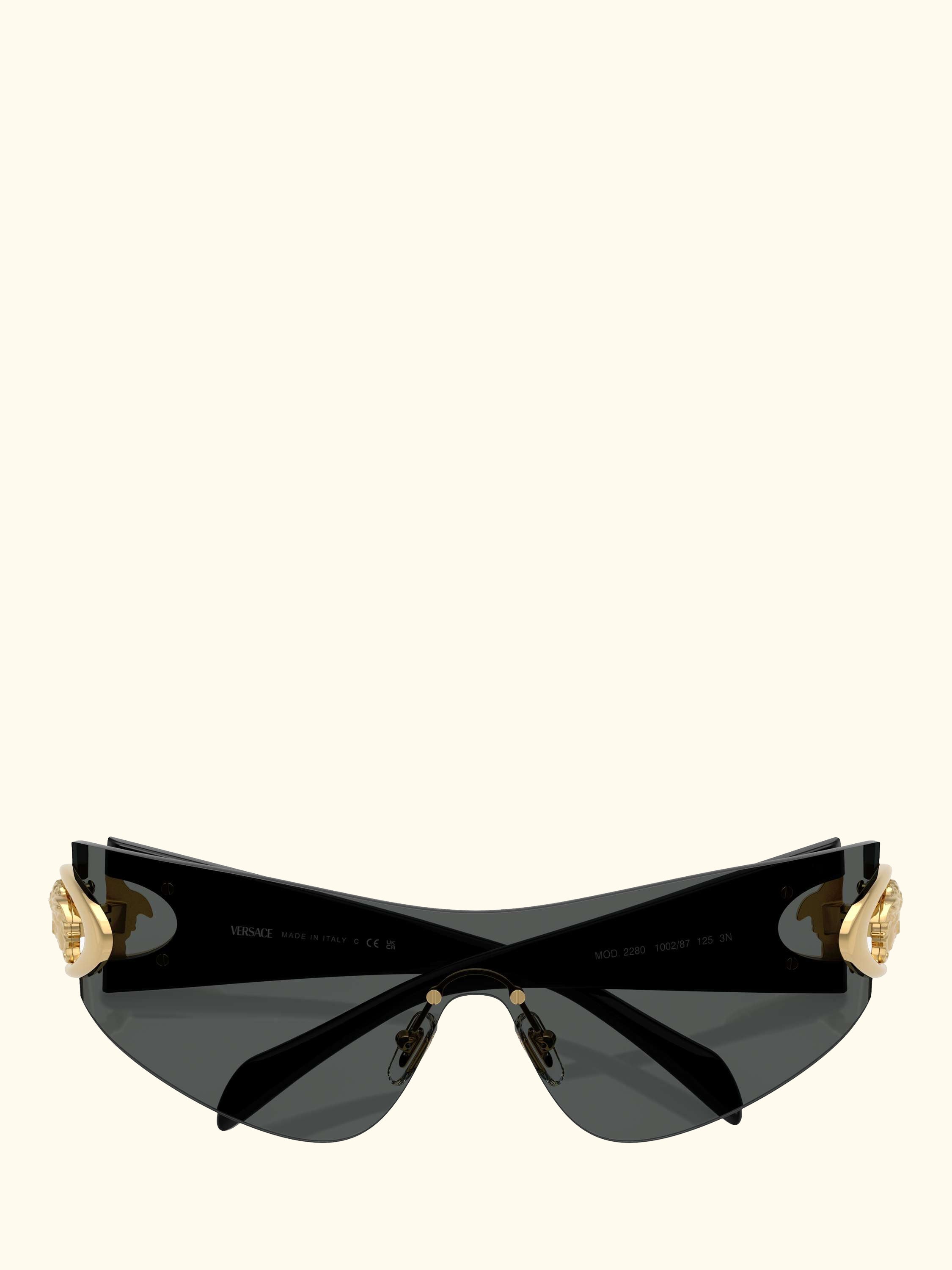 VE2280 Men's Irregular Sunglasses, Dark Grey
