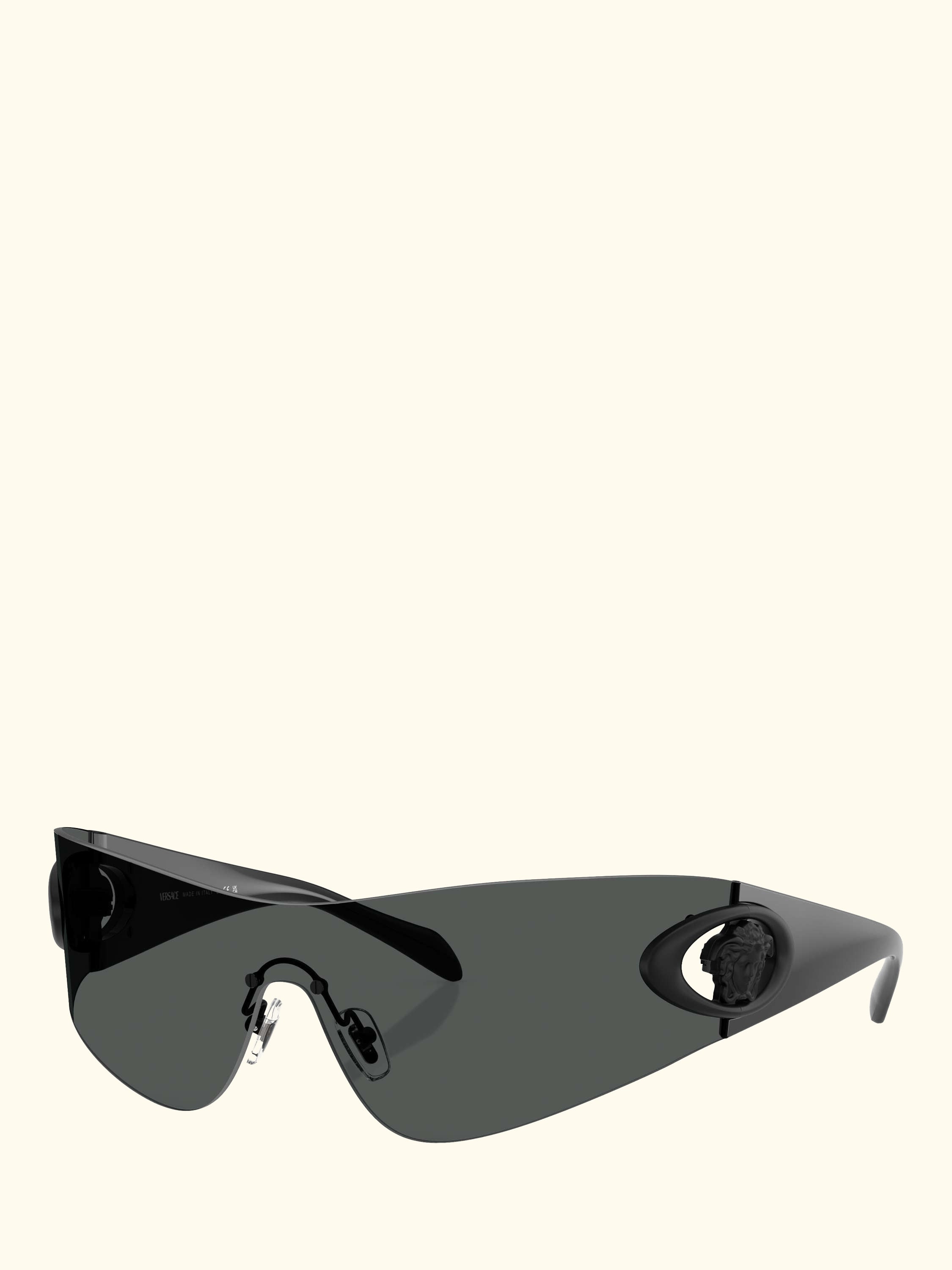 VE2280 Men's Eclipse Wrap Sunglasses, Dark Grey