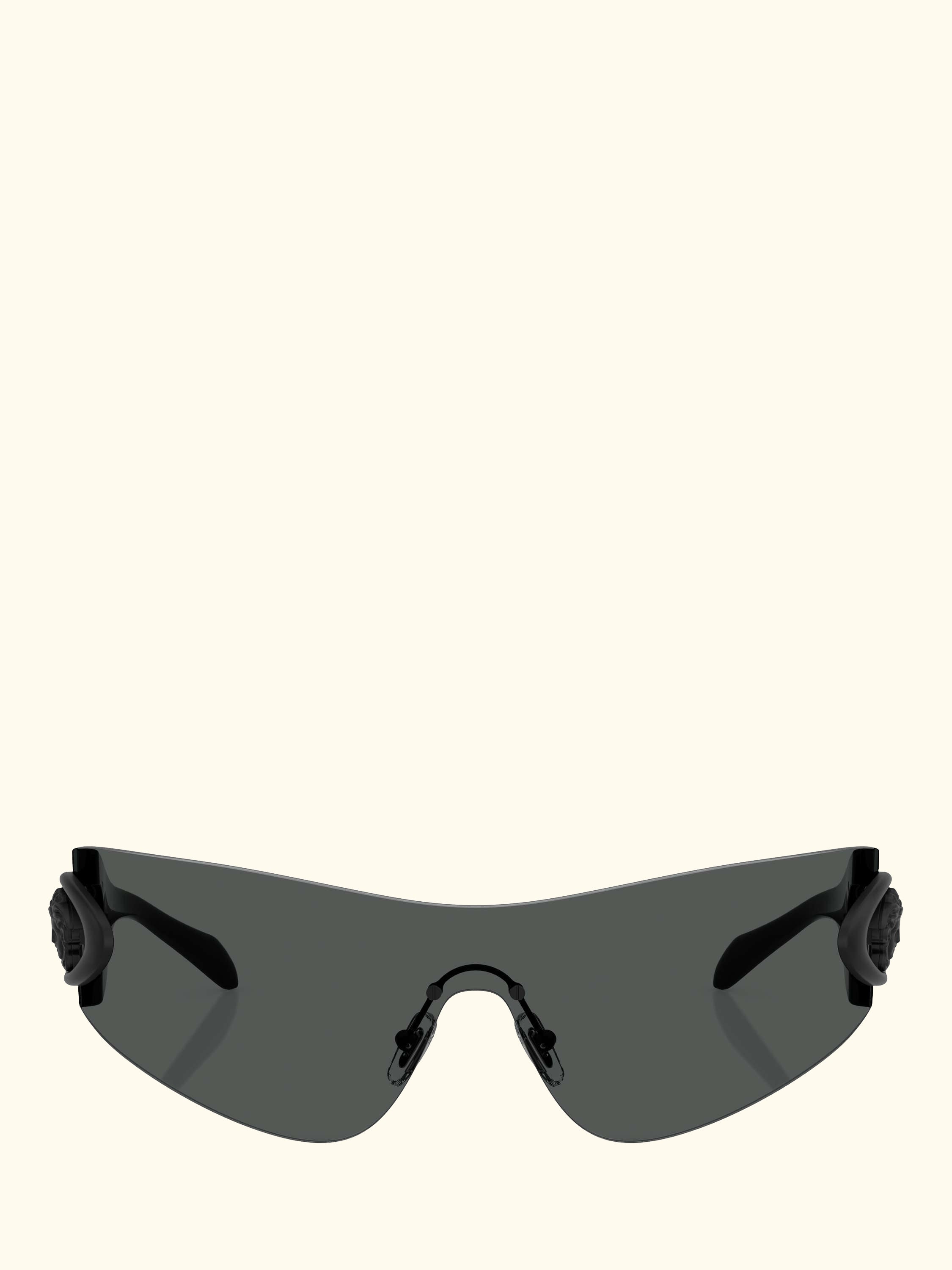 VE2280 Men's Eclipse Wrap Sunglasses, Dark Grey