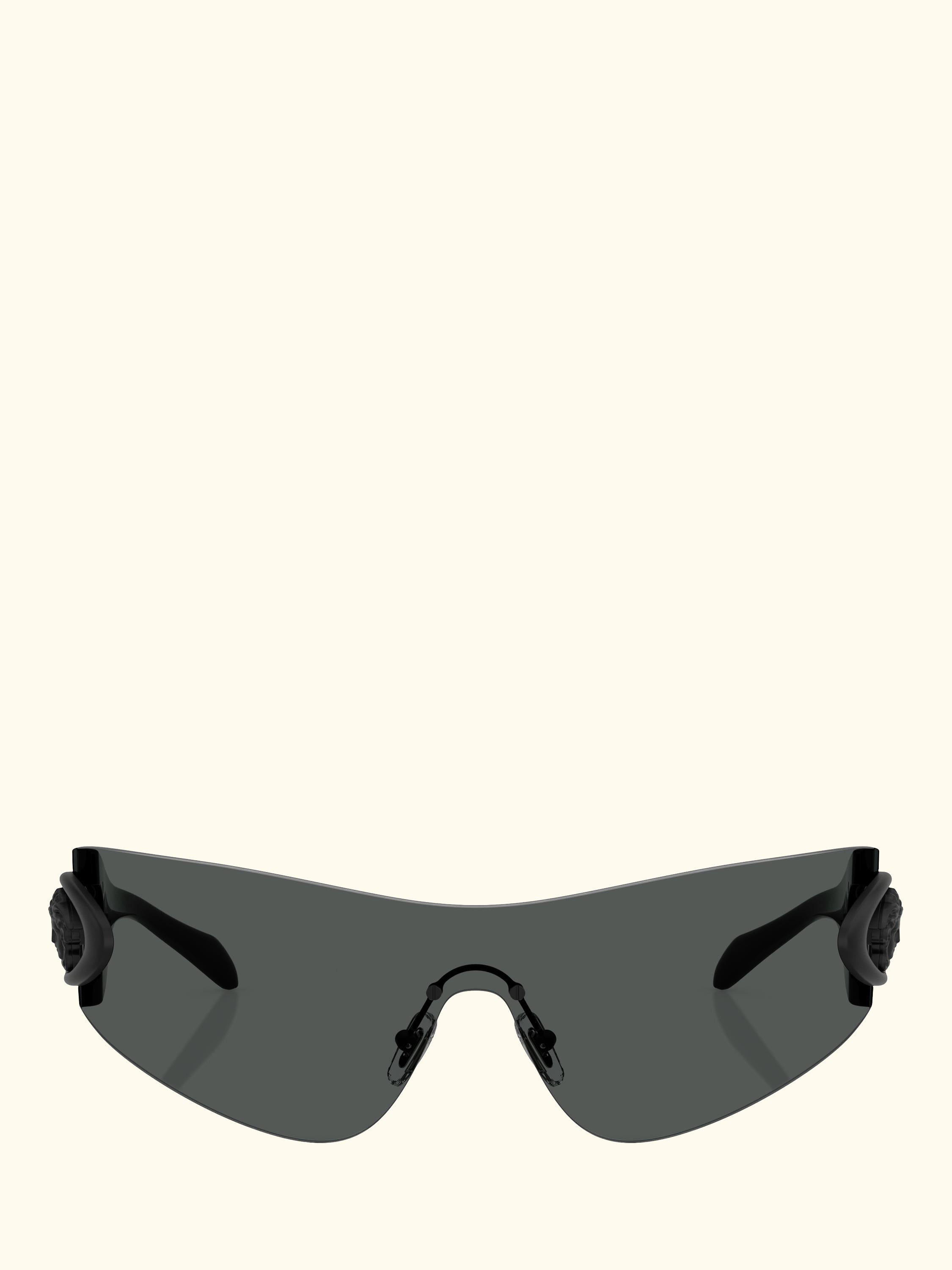 VE2280 Men's Eclipse Wrap Sunglasses, Dark Grey