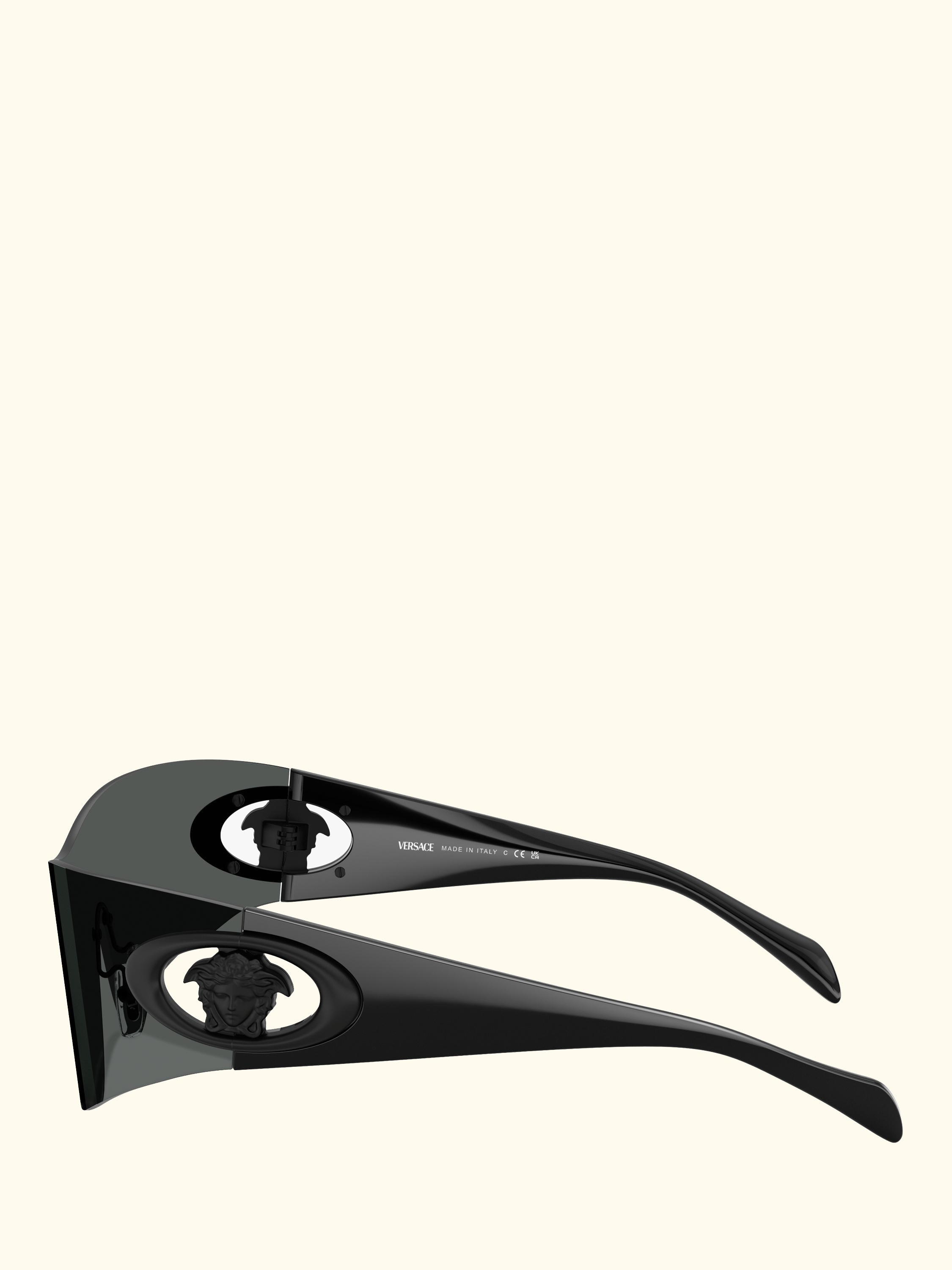 VE2280 Men's Eclipse Wrap Sunglasses, Dark Grey