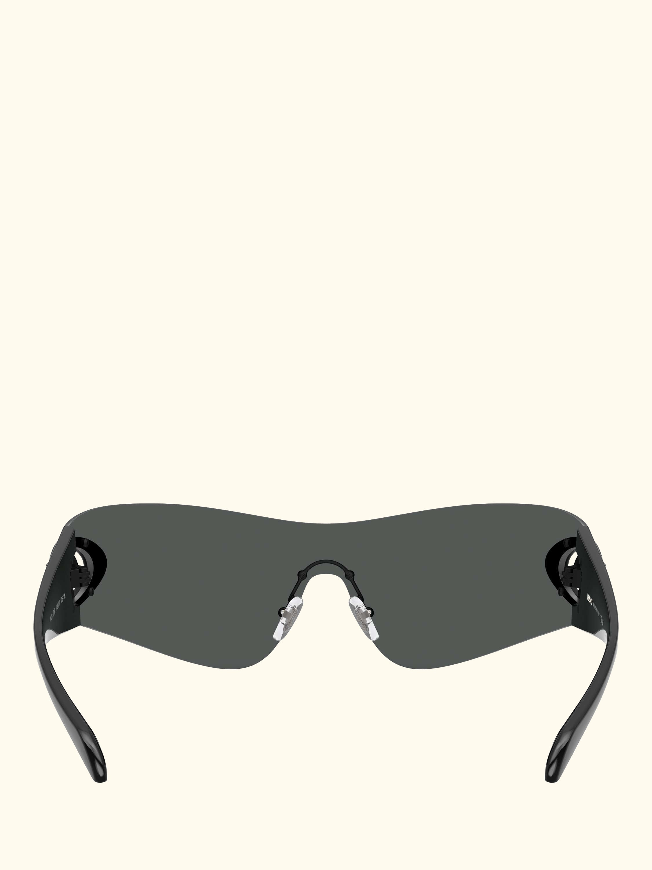 VE2280 Men's Eclipse Wrap Sunglasses, Dark Grey