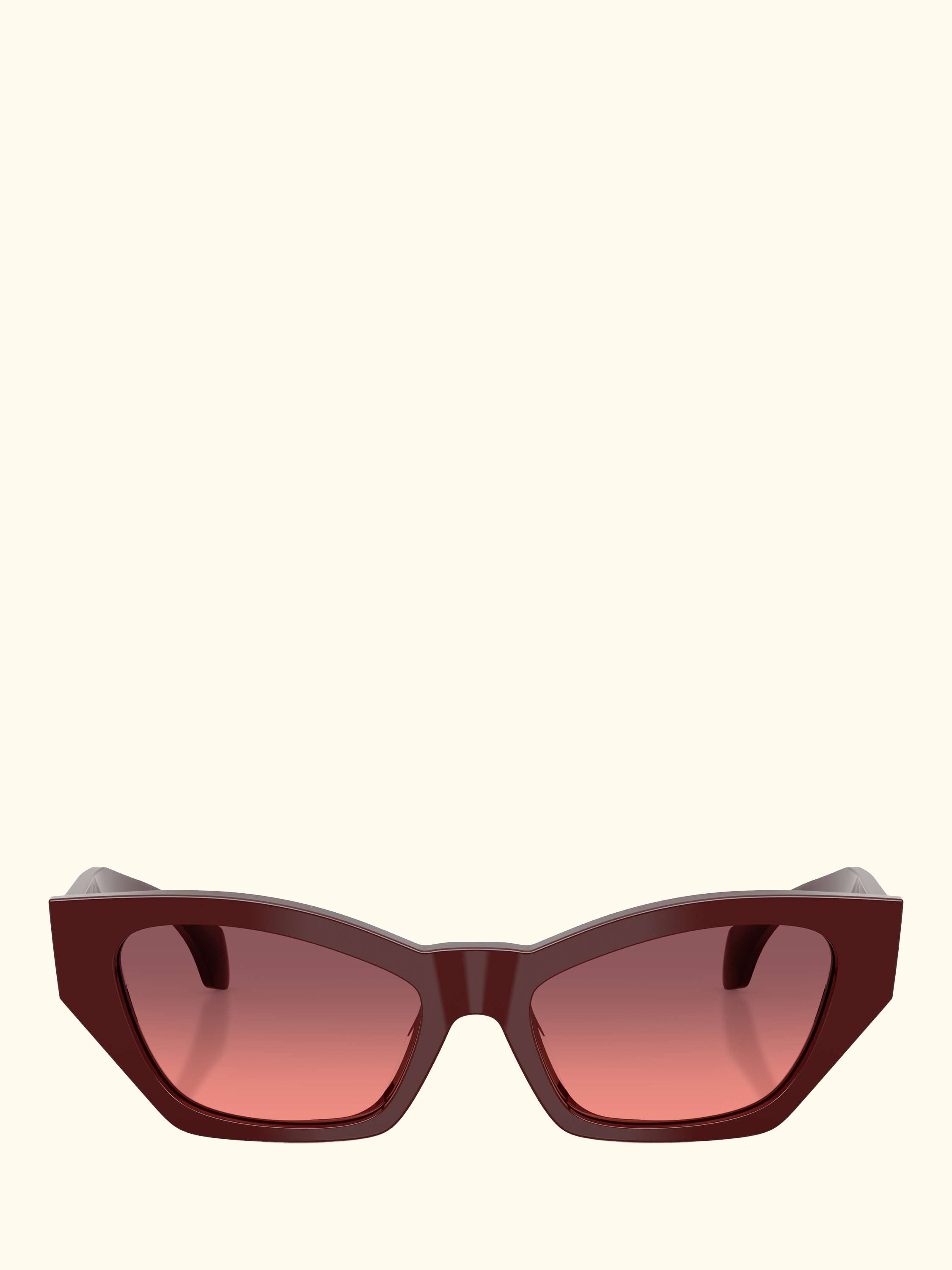 VE4488 Women's Cat's Eye Sunglasses, Dark Red/Red Gradient