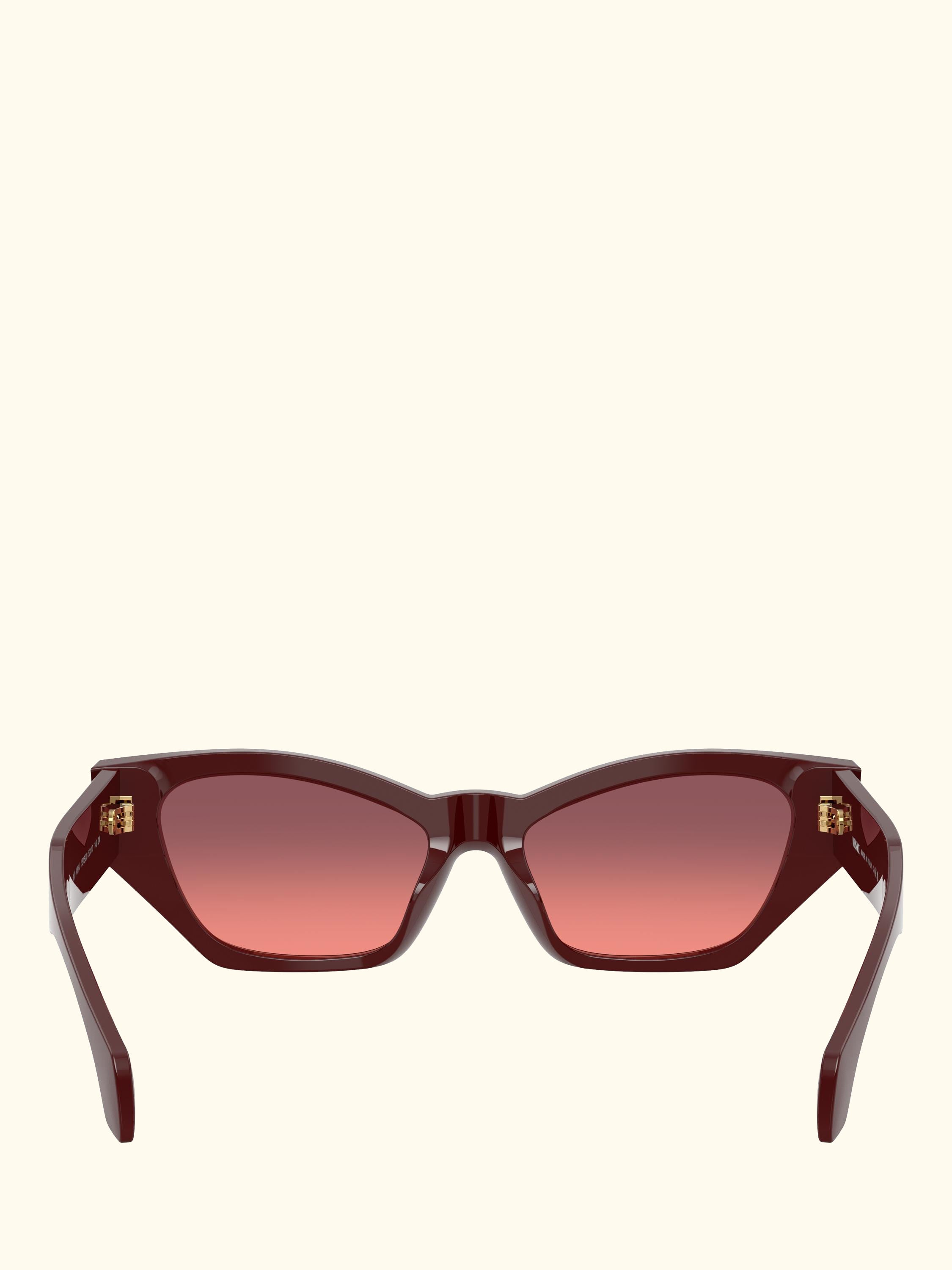 VE4488 Women's Cat's Eye Sunglasses, Dark Red/Red Gradient