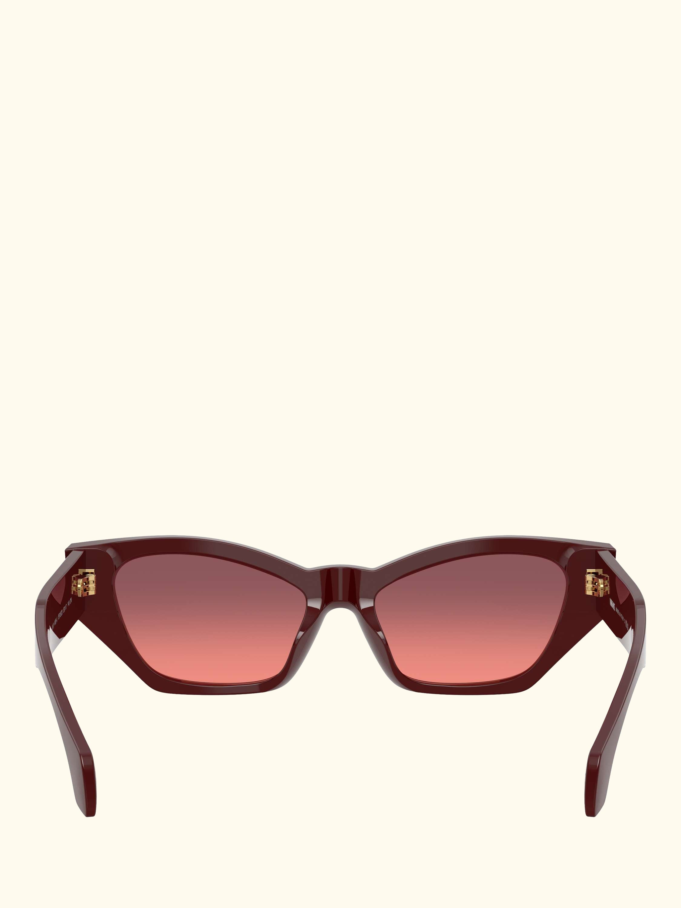 VE4488 Women's Cat's Eye Sunglasses, Dark Red/Red Gradient