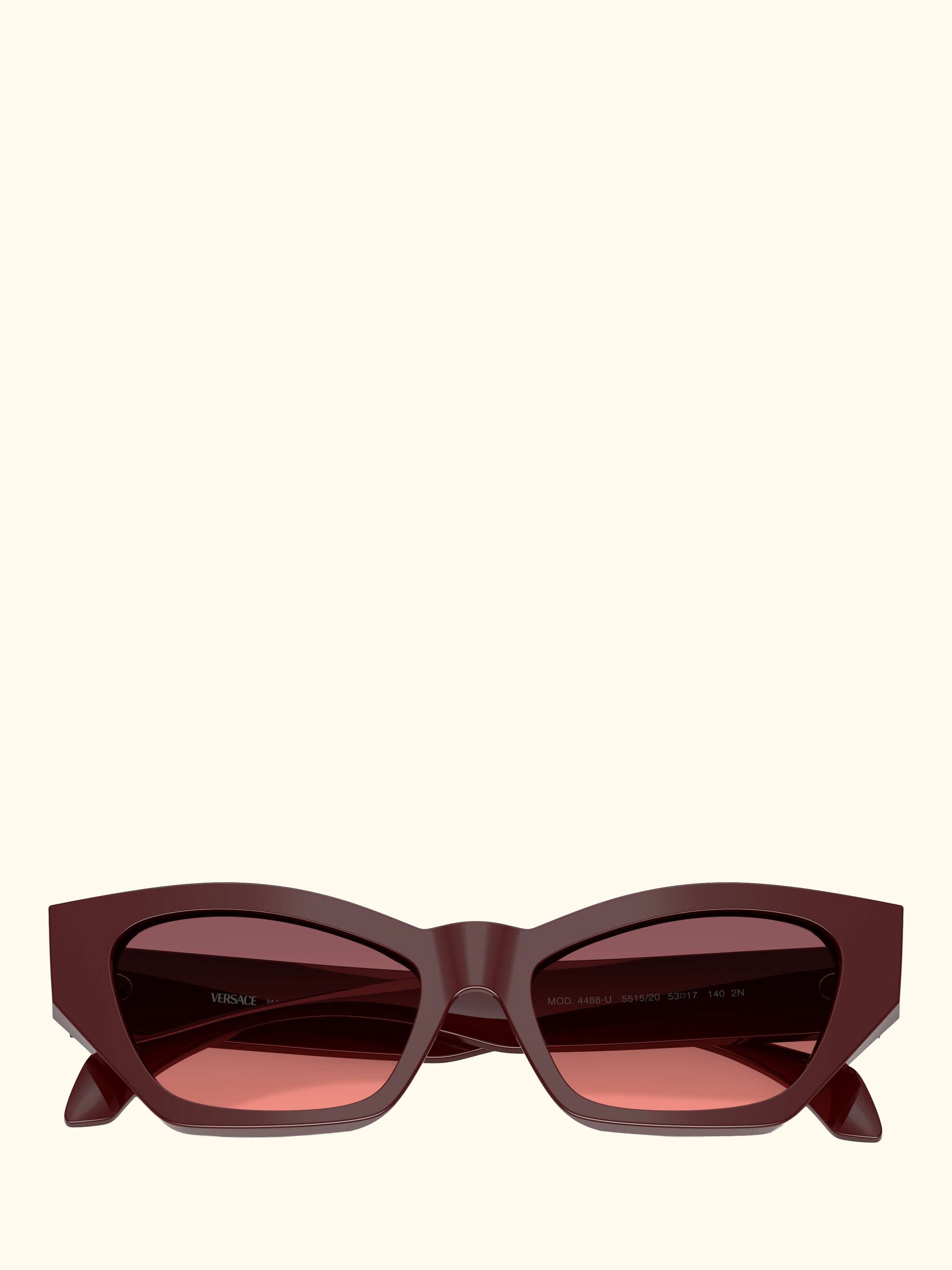 VE4488 Women's Cat's Eye Sunglasses, Dark Red/Red Gradient