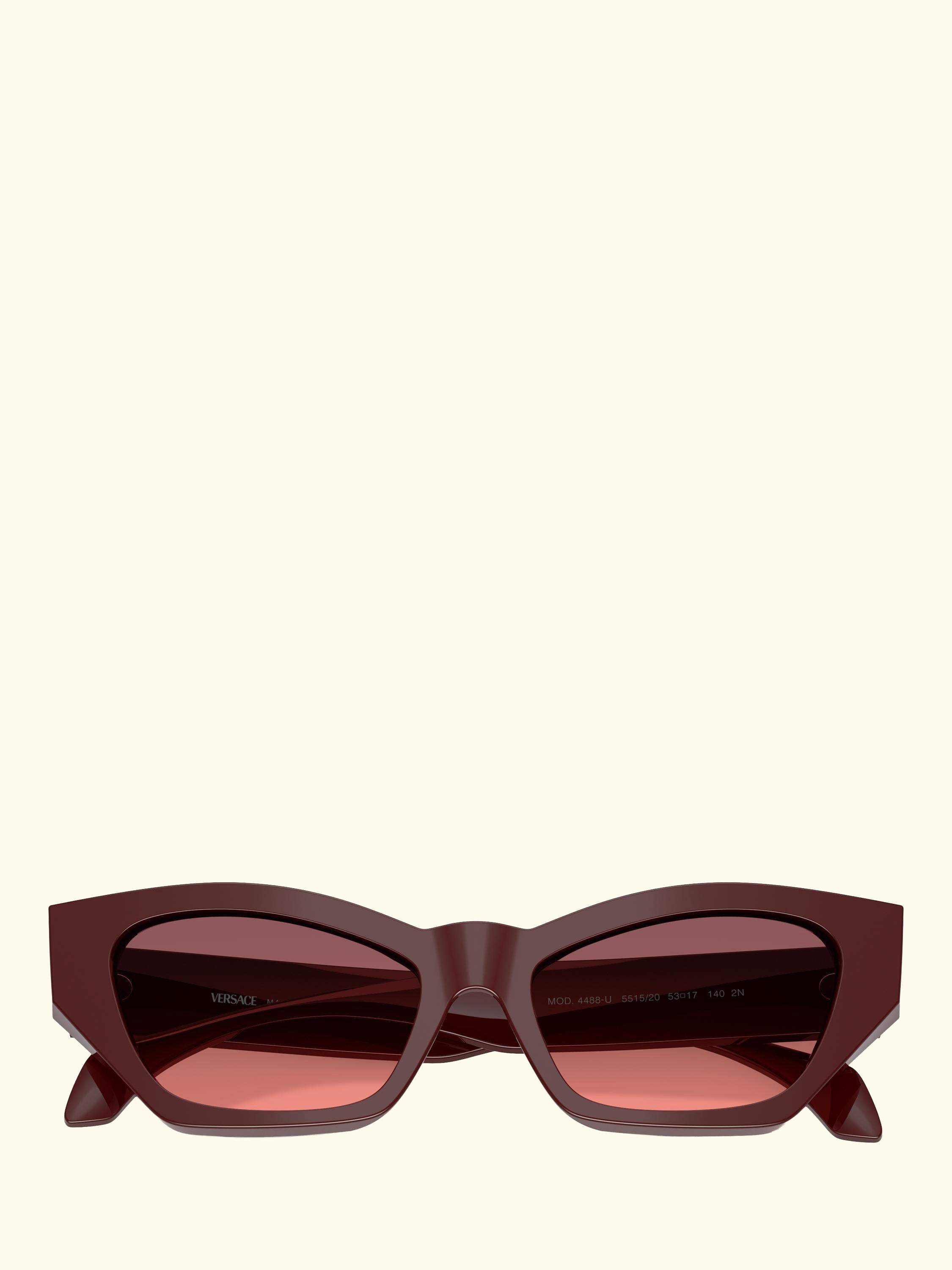 VE4488 Women's Cat's Eye Sunglasses, Dark Red/Red Gradient