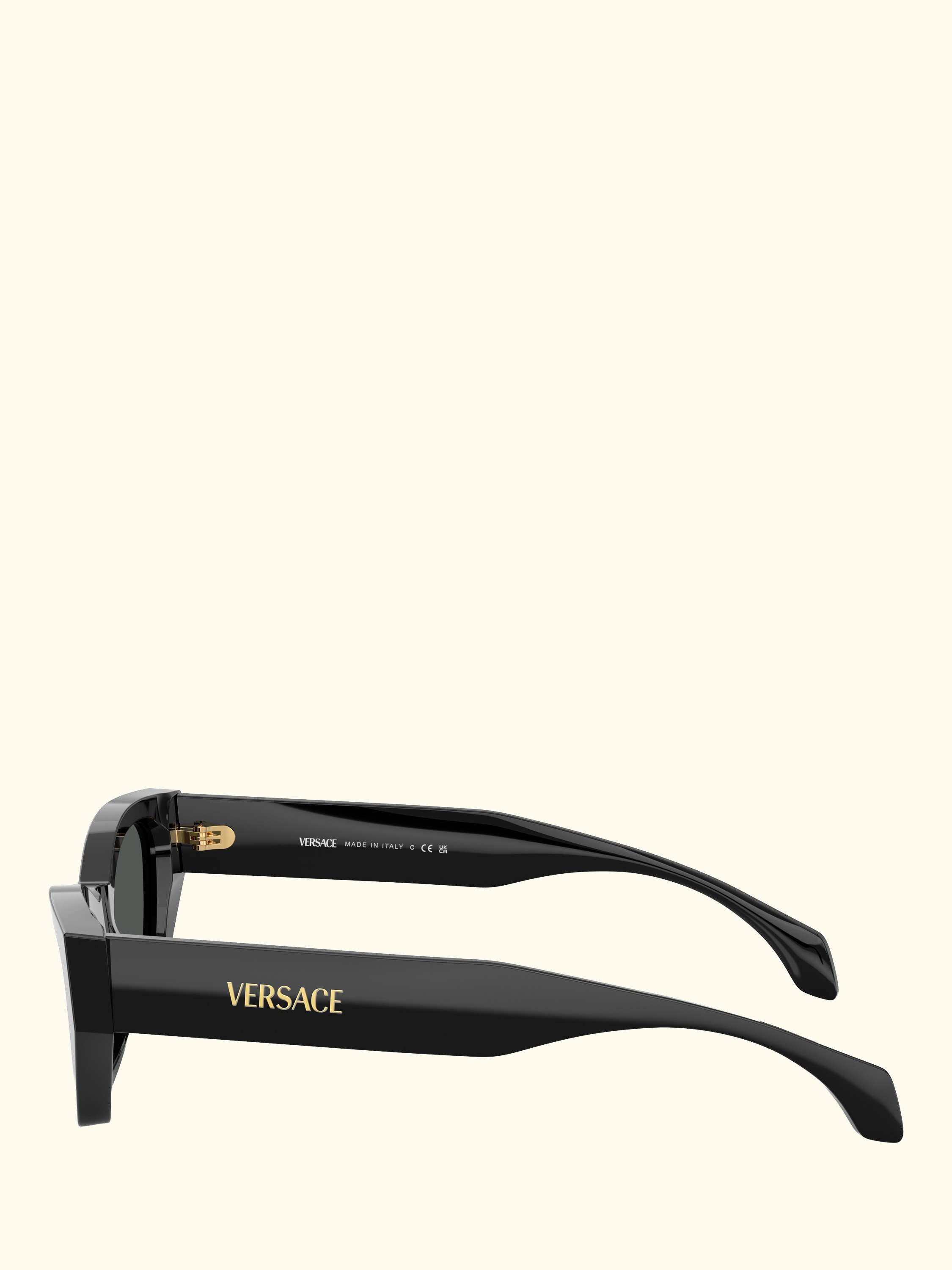 VE4488U Women's Signature Cat's Eye Sunglasses, Black/Grey