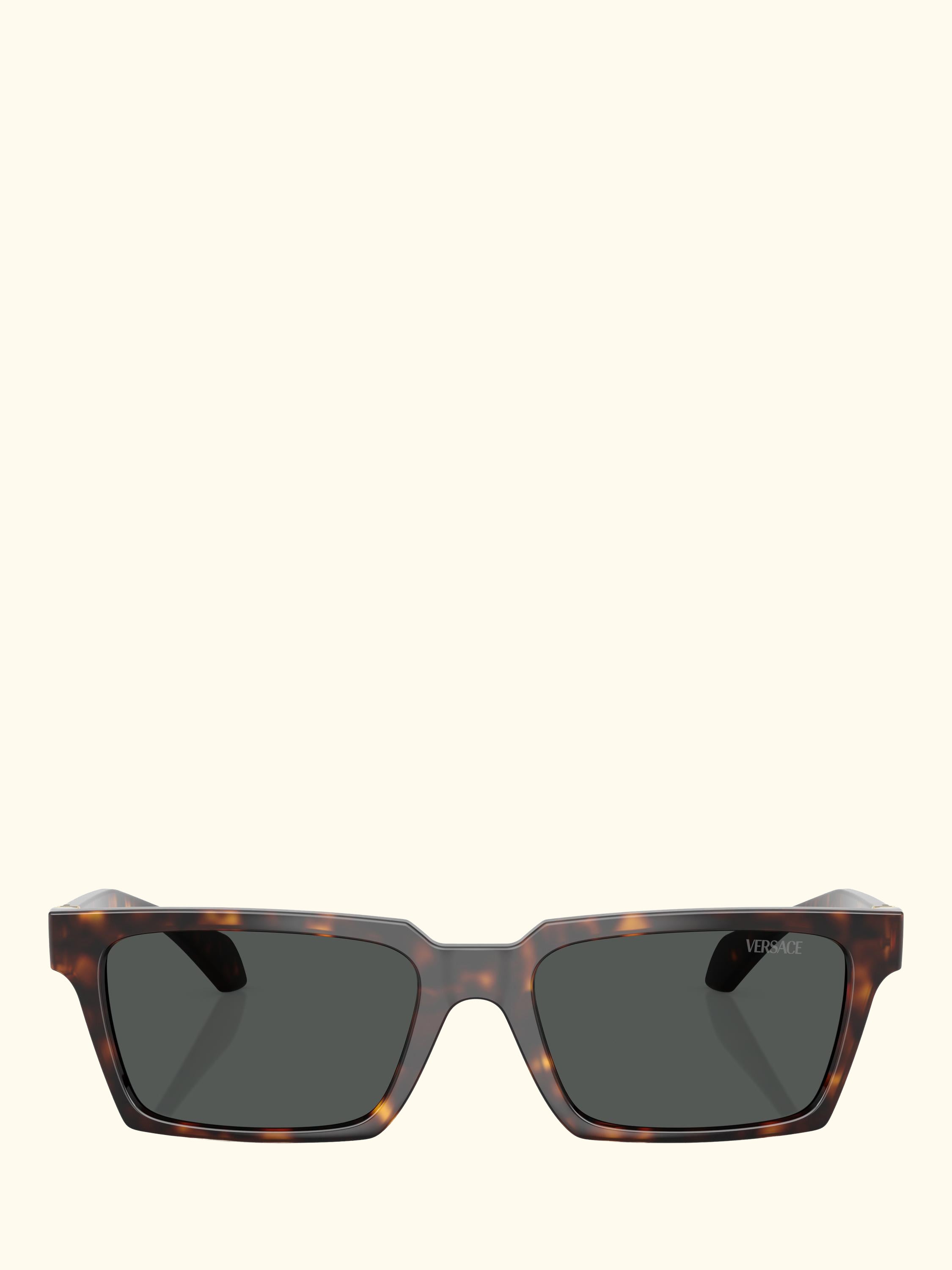 VE4490U Men's Rectangular Sunglasses, Havana/Grey