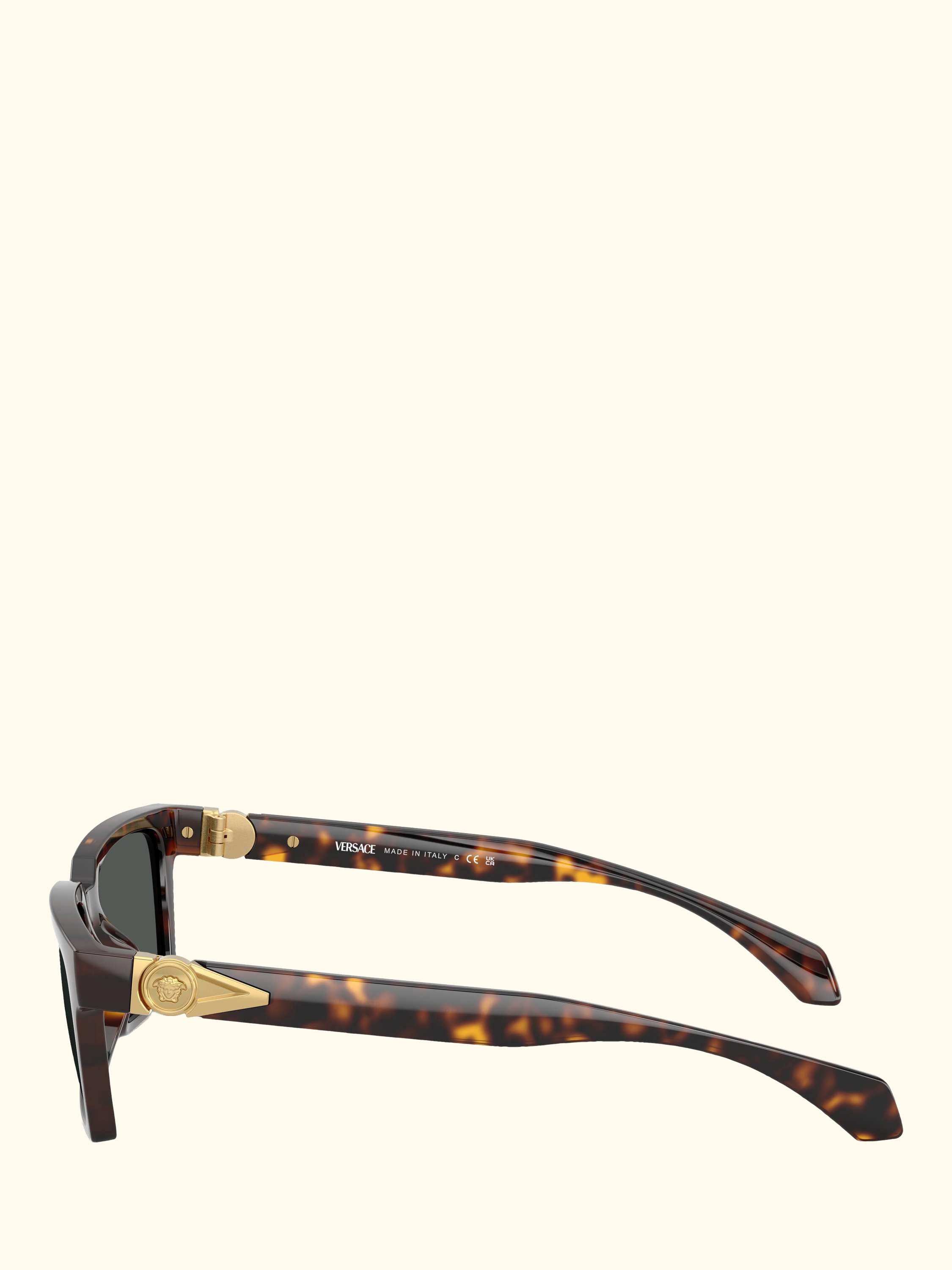 VE4490U Men's Rectangular Sunglasses, Havana/Grey