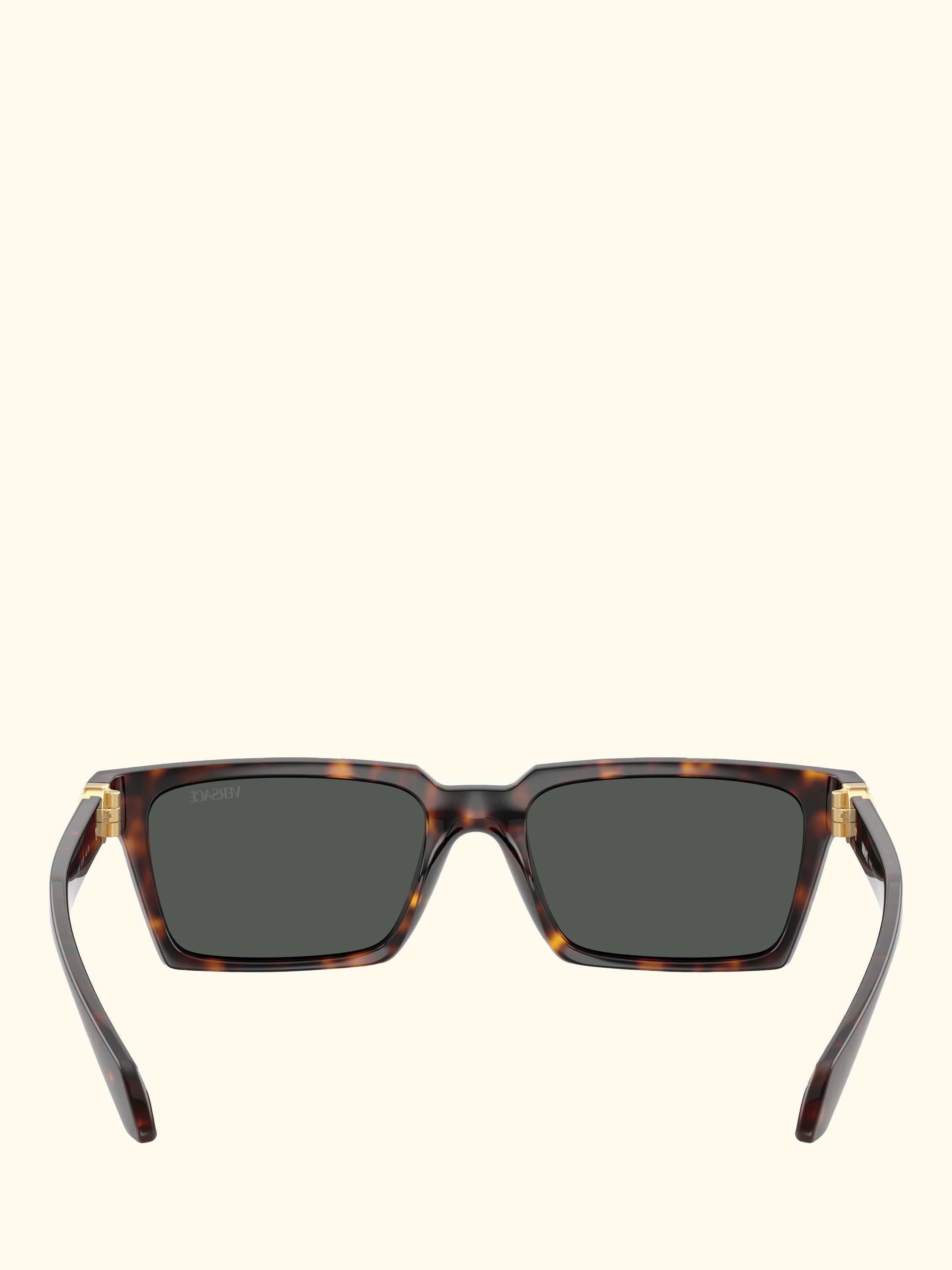VE4490U Men's Rectangular Sunglasses, Havana/Grey