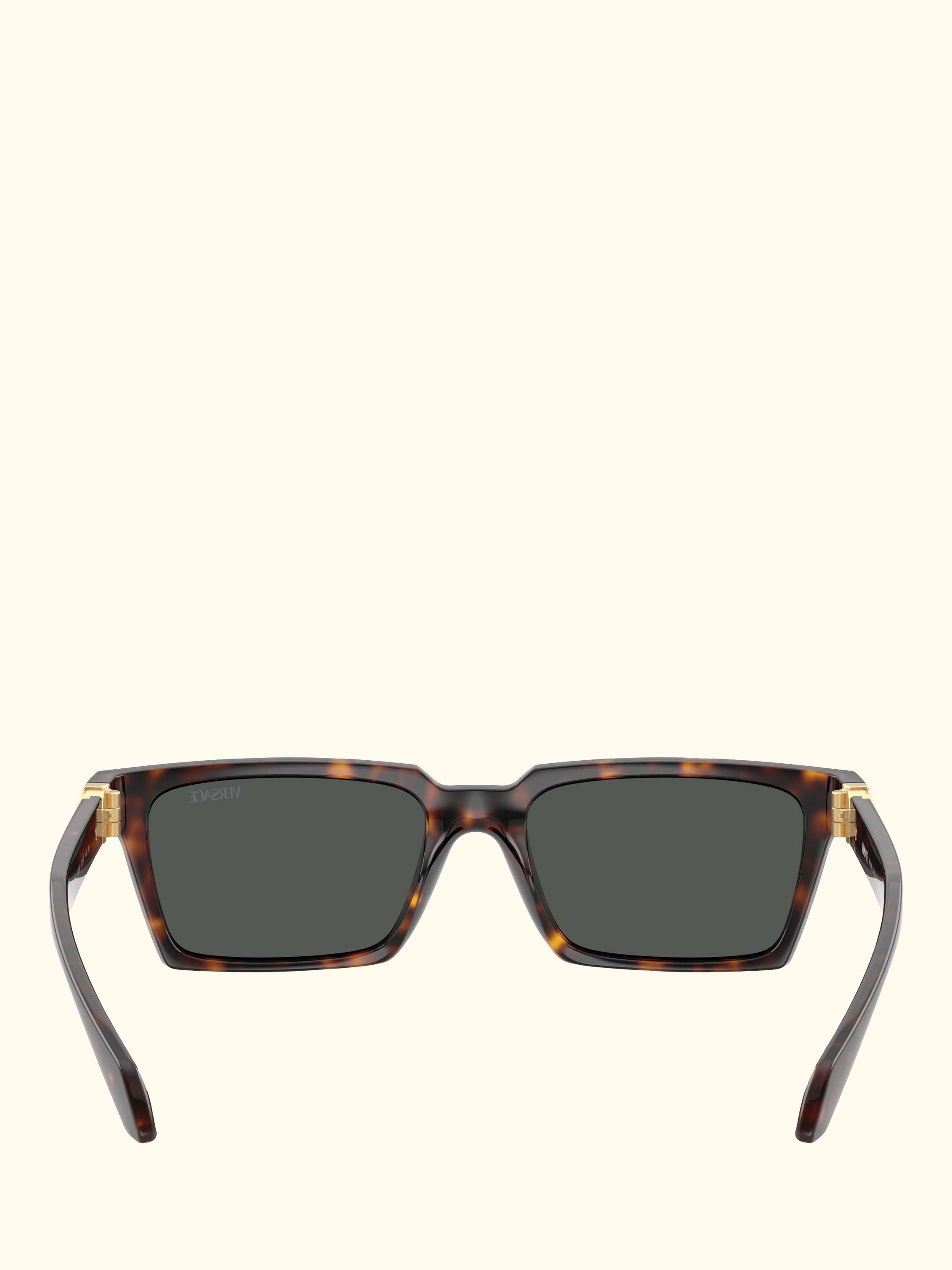 VE4490U Men's Rectangular Sunglasses, Havana/Grey