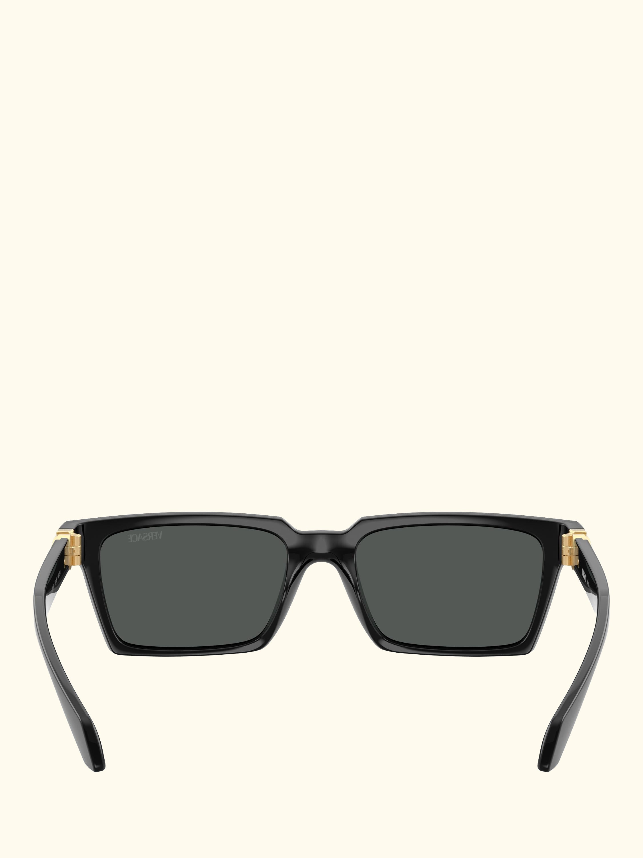 VE4490U Men's Rectangular Sunglasses, Black
