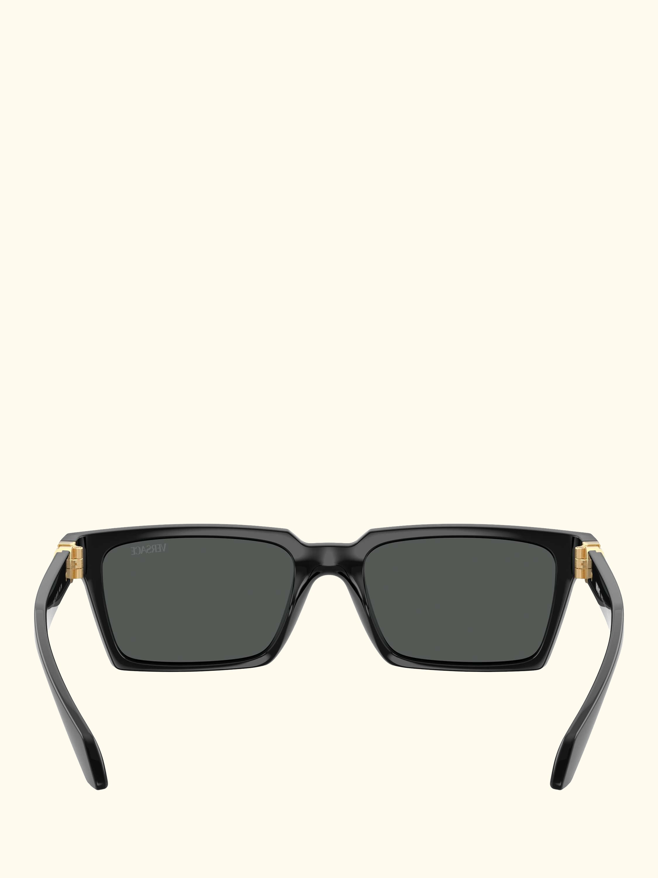 VE4490U Men's Rectangular Sunglasses, Black