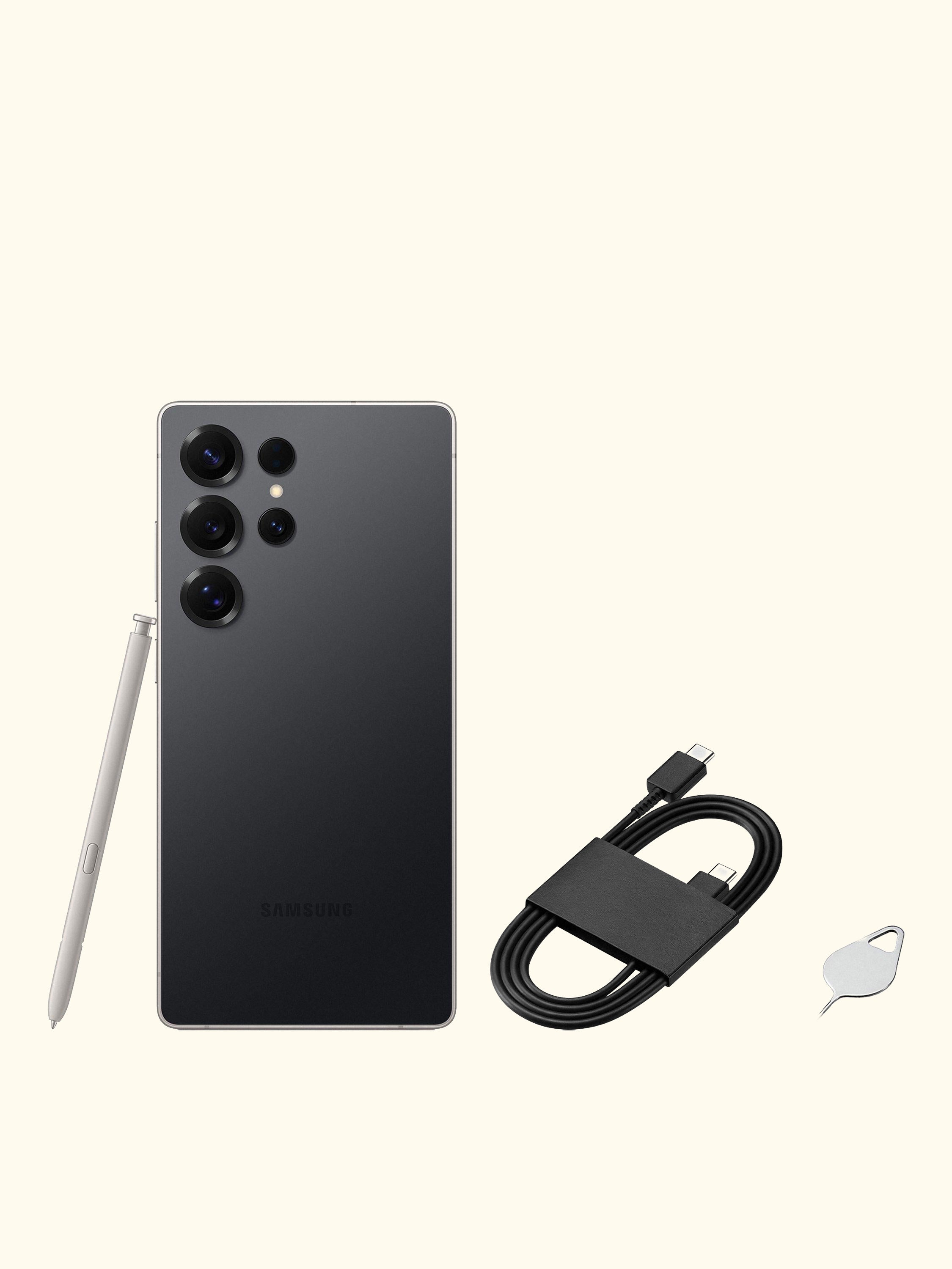 Galaxy S25 Ultra Smartphone with Bluetooth S Pen, 12GB RAM, 6.9”, Galaxy AI, 5G, SIM Free, Titanium Black, 1TB
