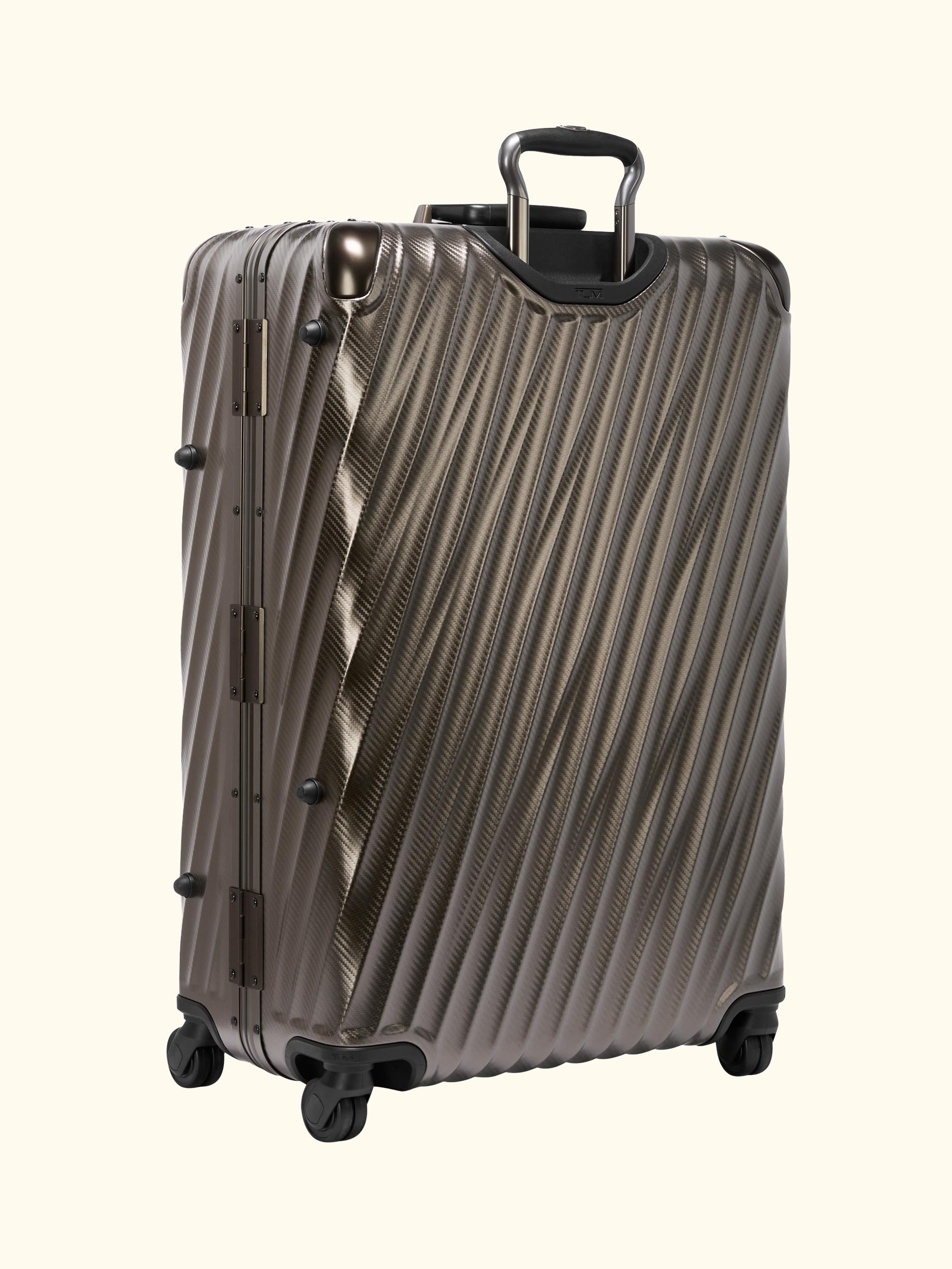19 Degree Extended Trip 4 Wheel Expandable Suitcase, 77.5cm, Textured Gunmetal