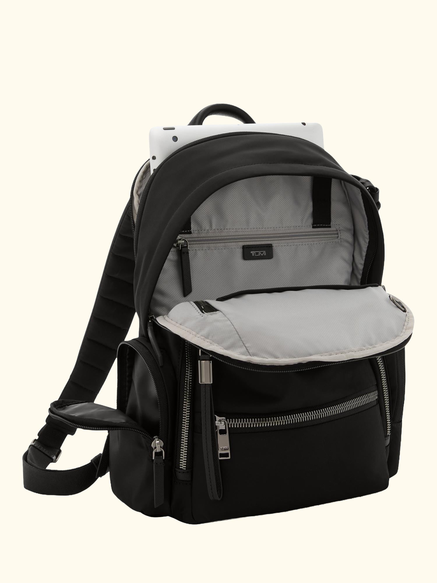Celina Medium Backpack, Black/Gunmetal