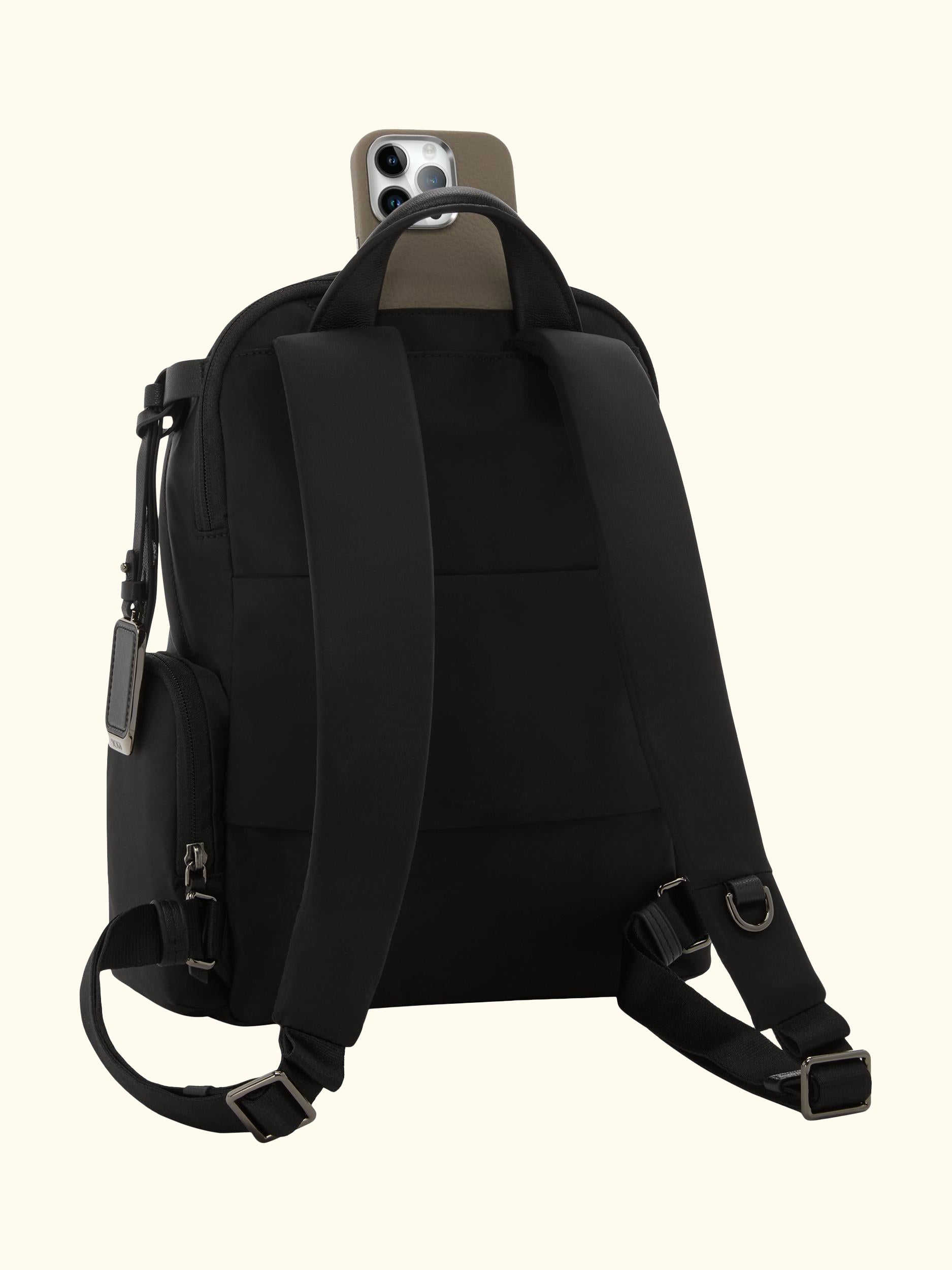 Celina Medium Backpack, Black/Gunmetal