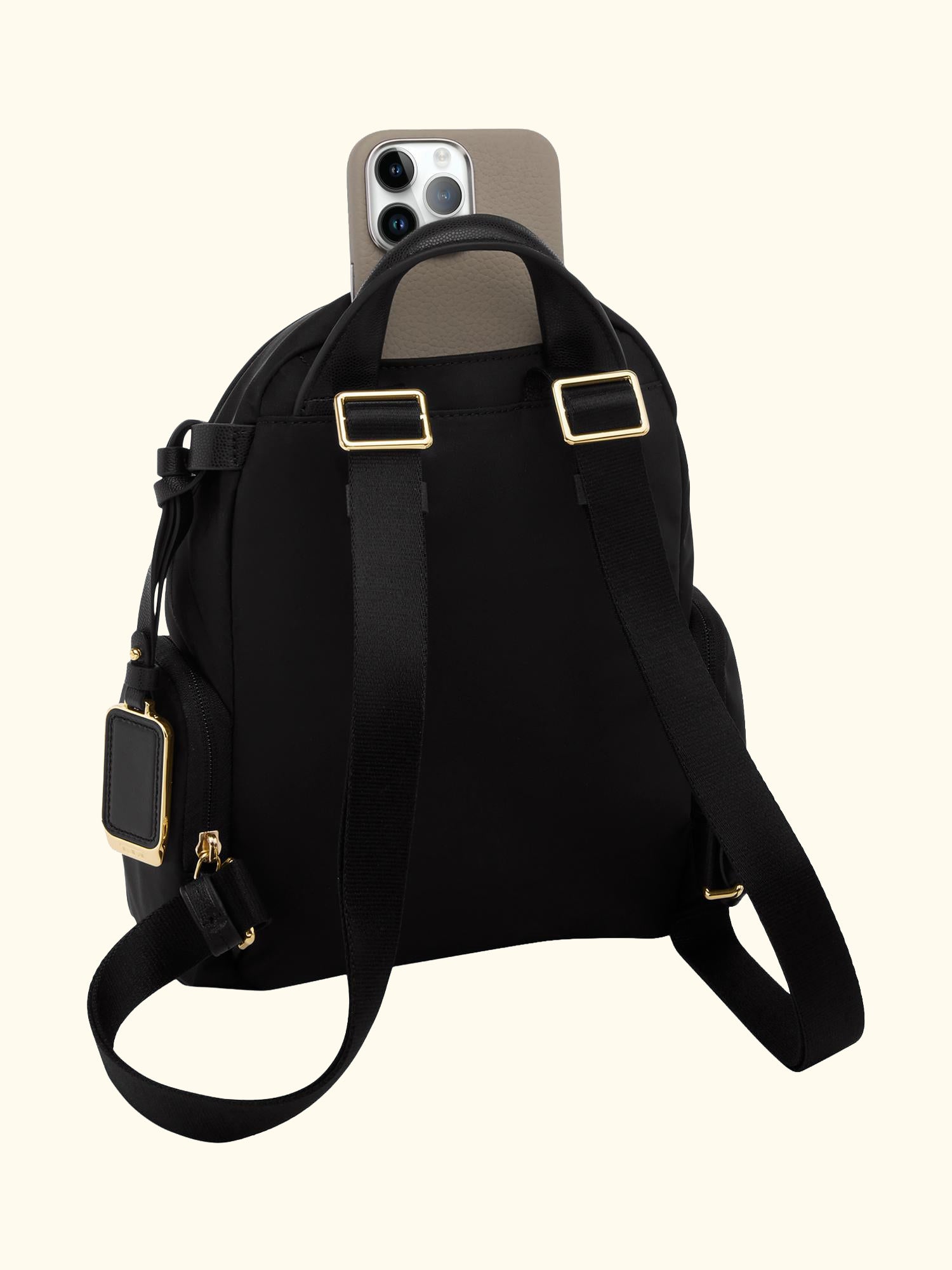 Celina Backpack, 11L, Black/Gold