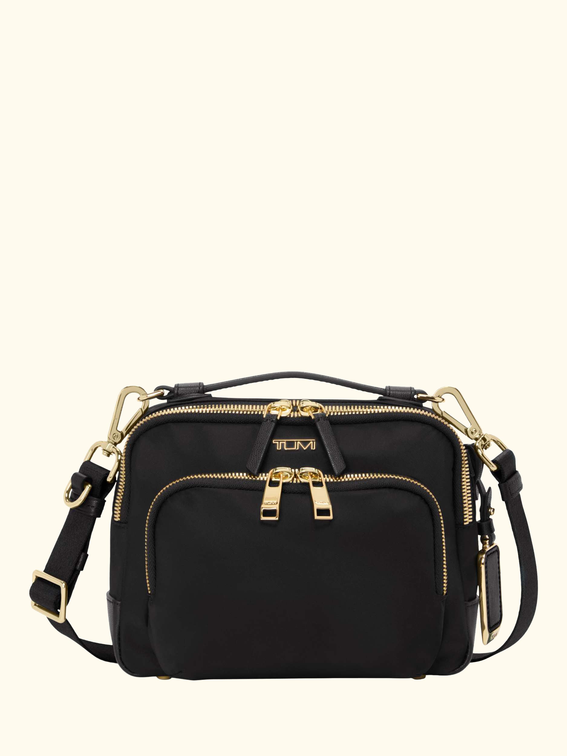 Teghan Crossbody Bag, 4L, Black/Gold