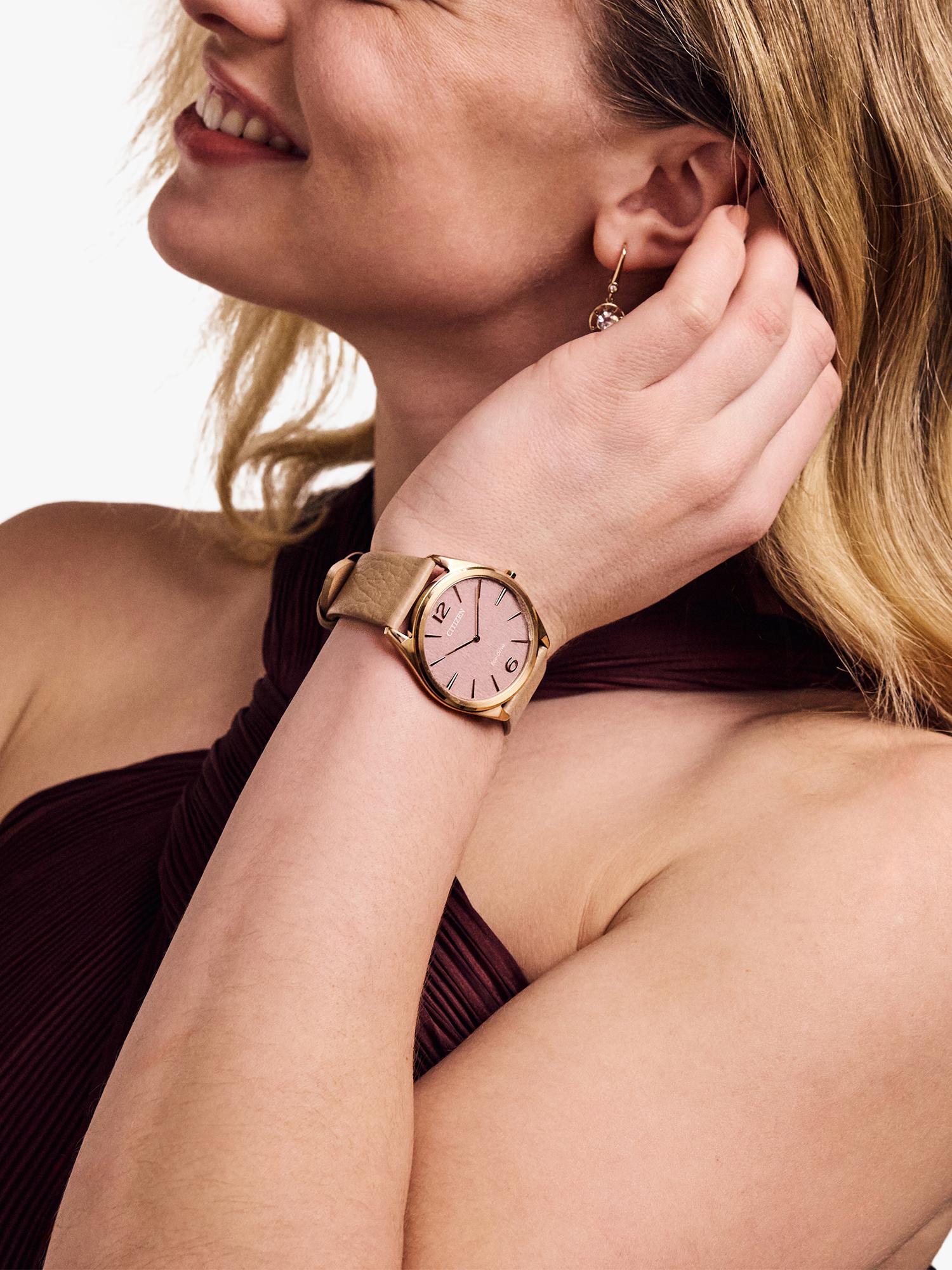 Stiletto Women's Leather Strap Watch
