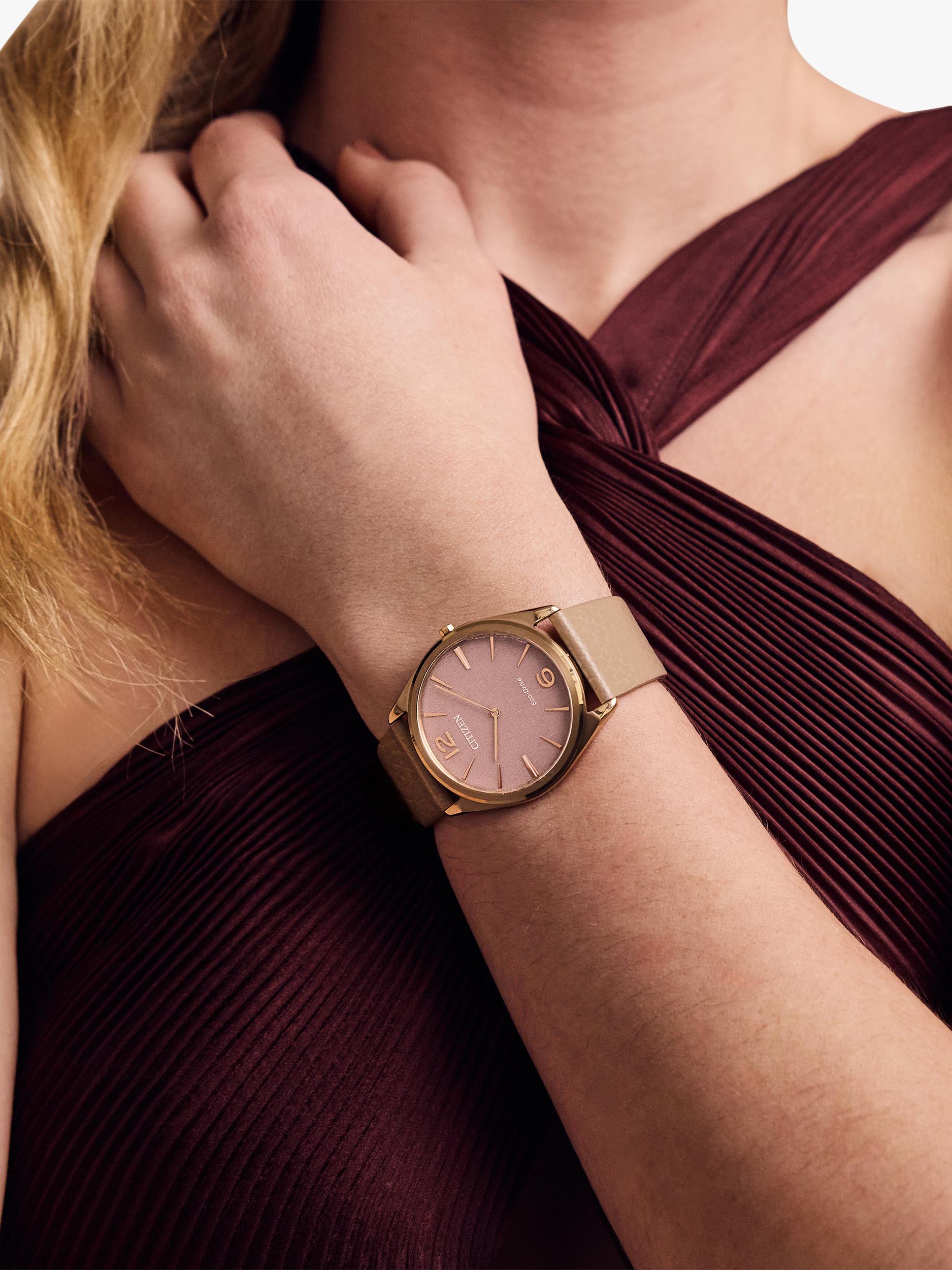 Stiletto Women's Leather Strap Watch