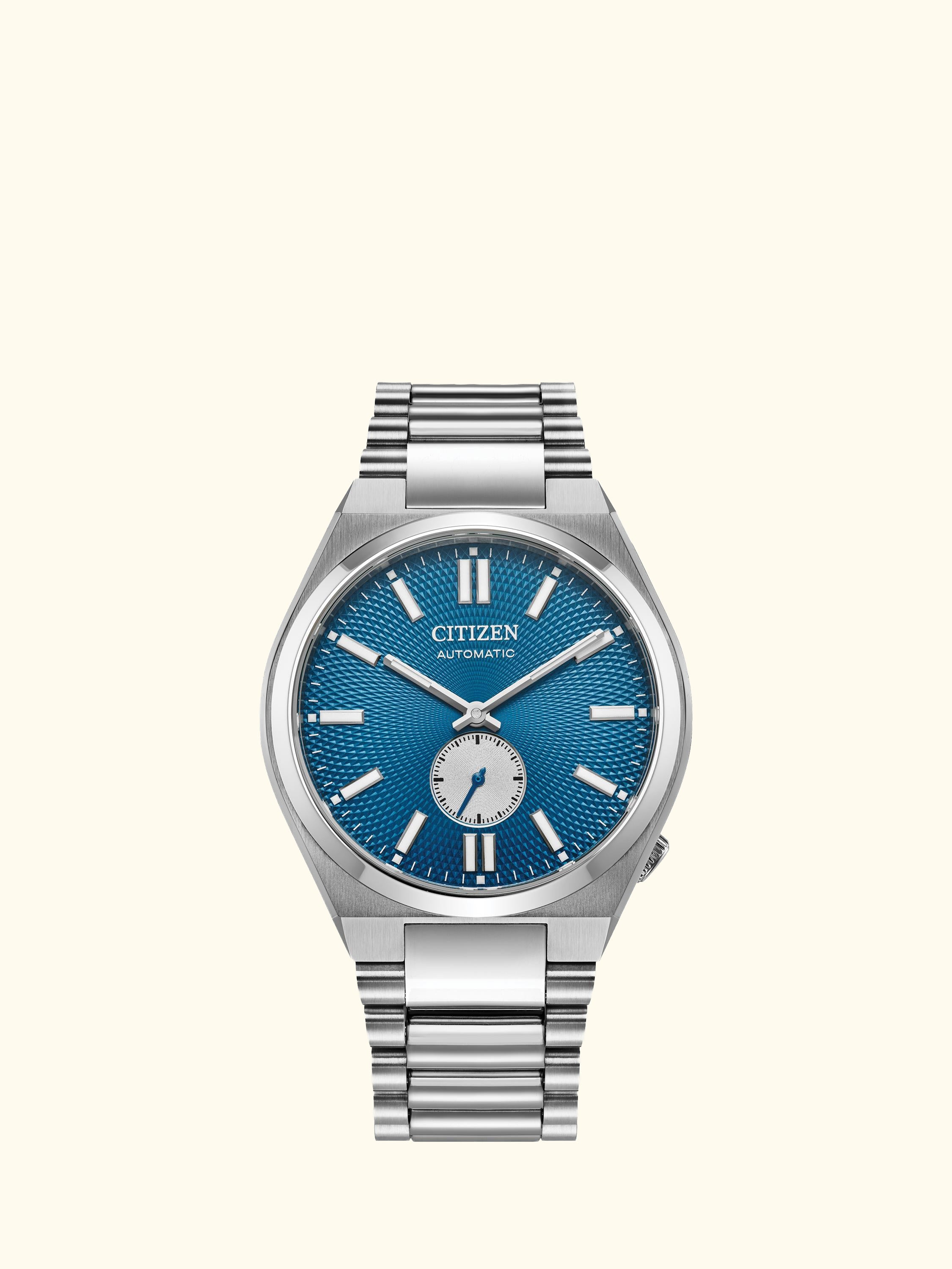 NK5010-51L Tsuyosa Small Seconds Automatic Unisex Bracelet Watch, Silver/Blue