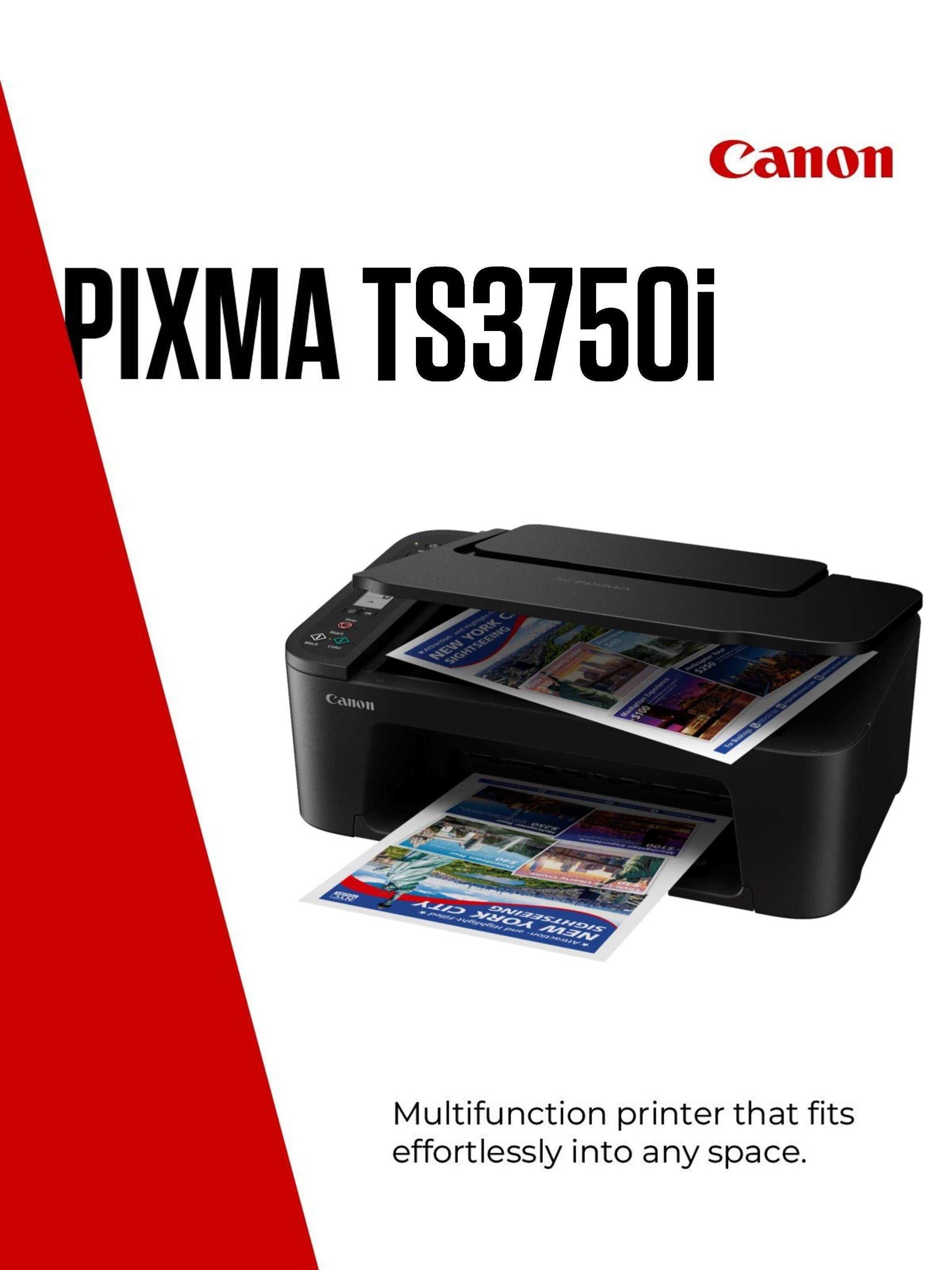 PIXMA TS3750i All-in-One Wireless Wi-Fi Printer, Black