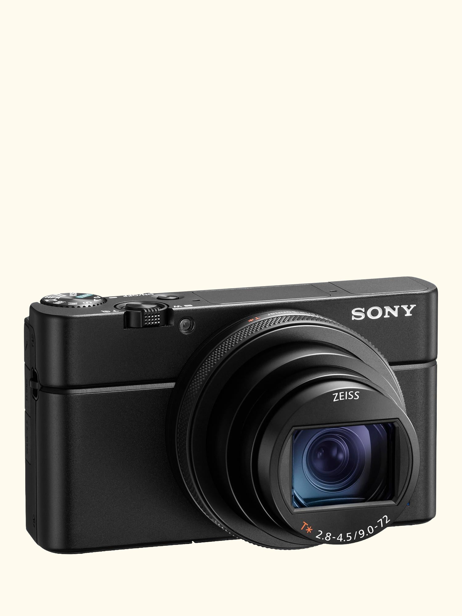 Cyber-shot DSC-RX100 VII Camera, 4K, 20.1MP, 8x Optical Zoom, Wi-Fi, Bluetooth, NFC, OLED EVF, 3" Tiltable Touch Screen, Black