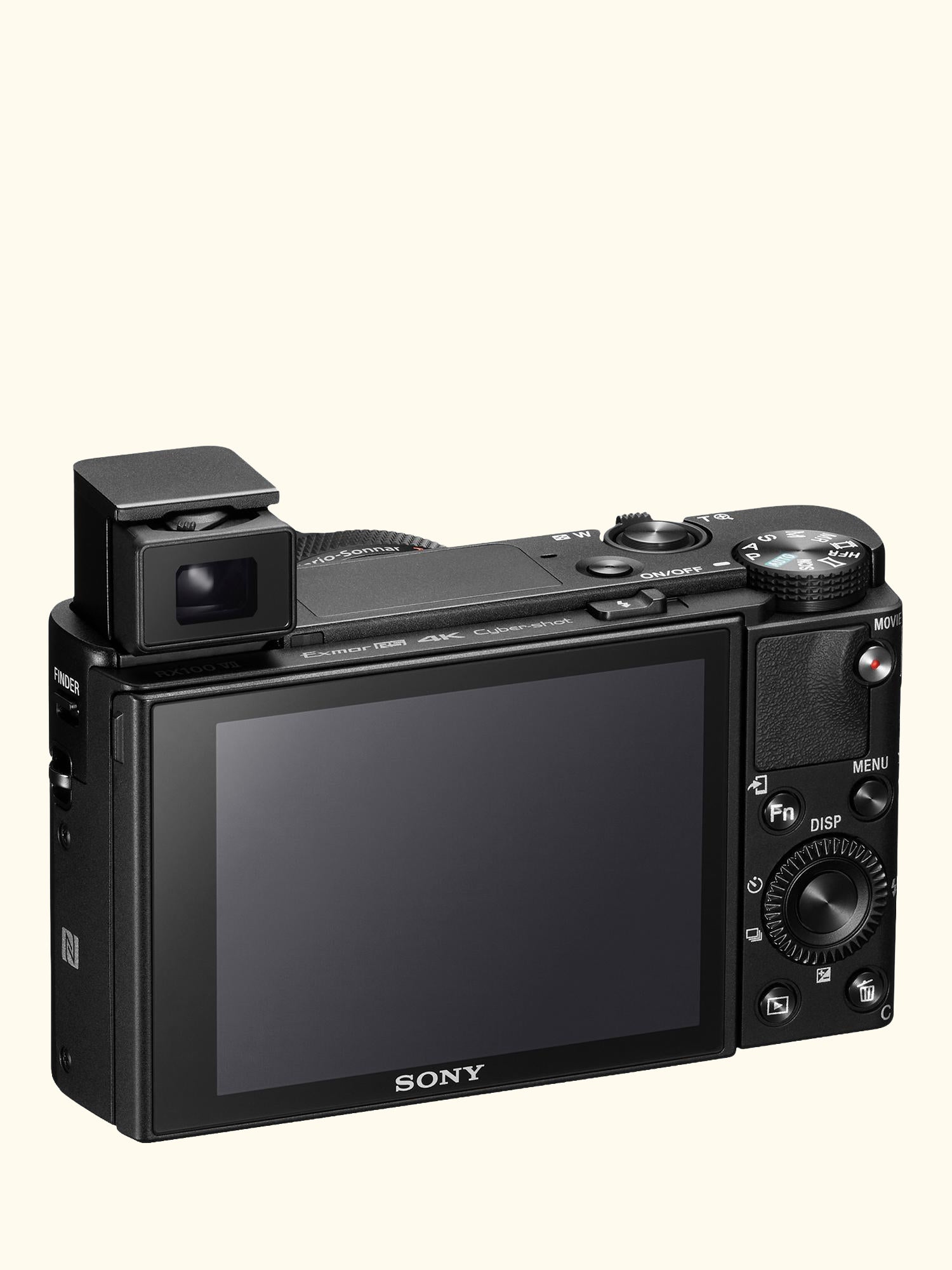 Cyber-shot DSC-RX100 VII Camera, 4K, 20.1MP, 8x Optical Zoom, Wi-Fi, Bluetooth, NFC, OLED EVF, 3" Tiltable Touch Screen, Black