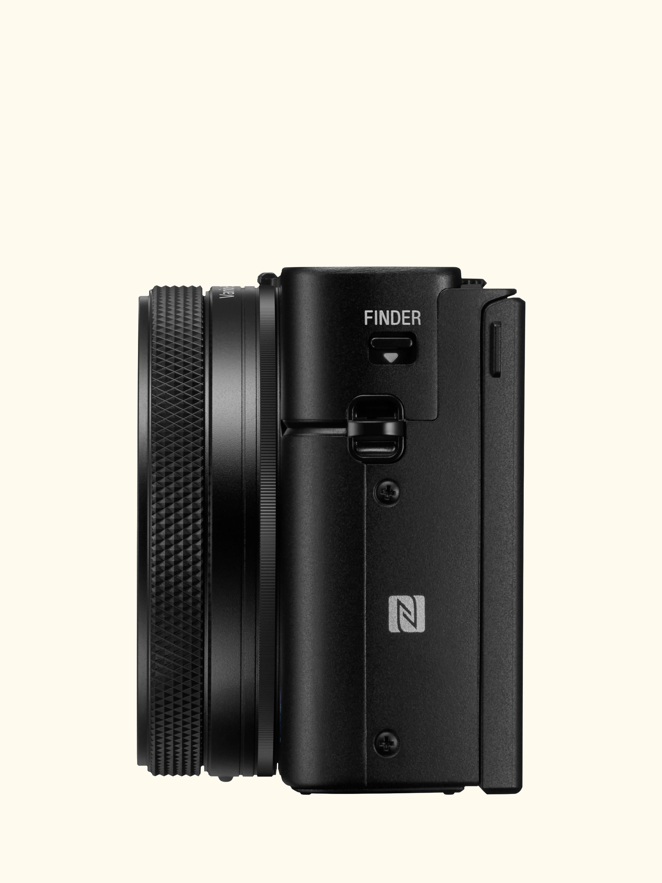 Cyber-shot DSC-RX100 VII Camera, 4K, 20.1MP, 8x Optical Zoom, Wi-Fi, Bluetooth, NFC, OLED EVF, 3" Tiltable Touch Screen, Black